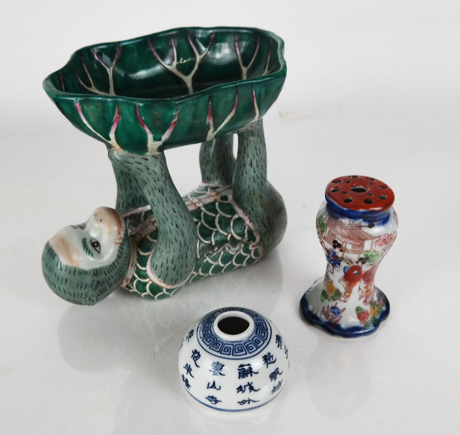 Chinese Ceramics: Monkey Dish, Two Others (1 of 19)