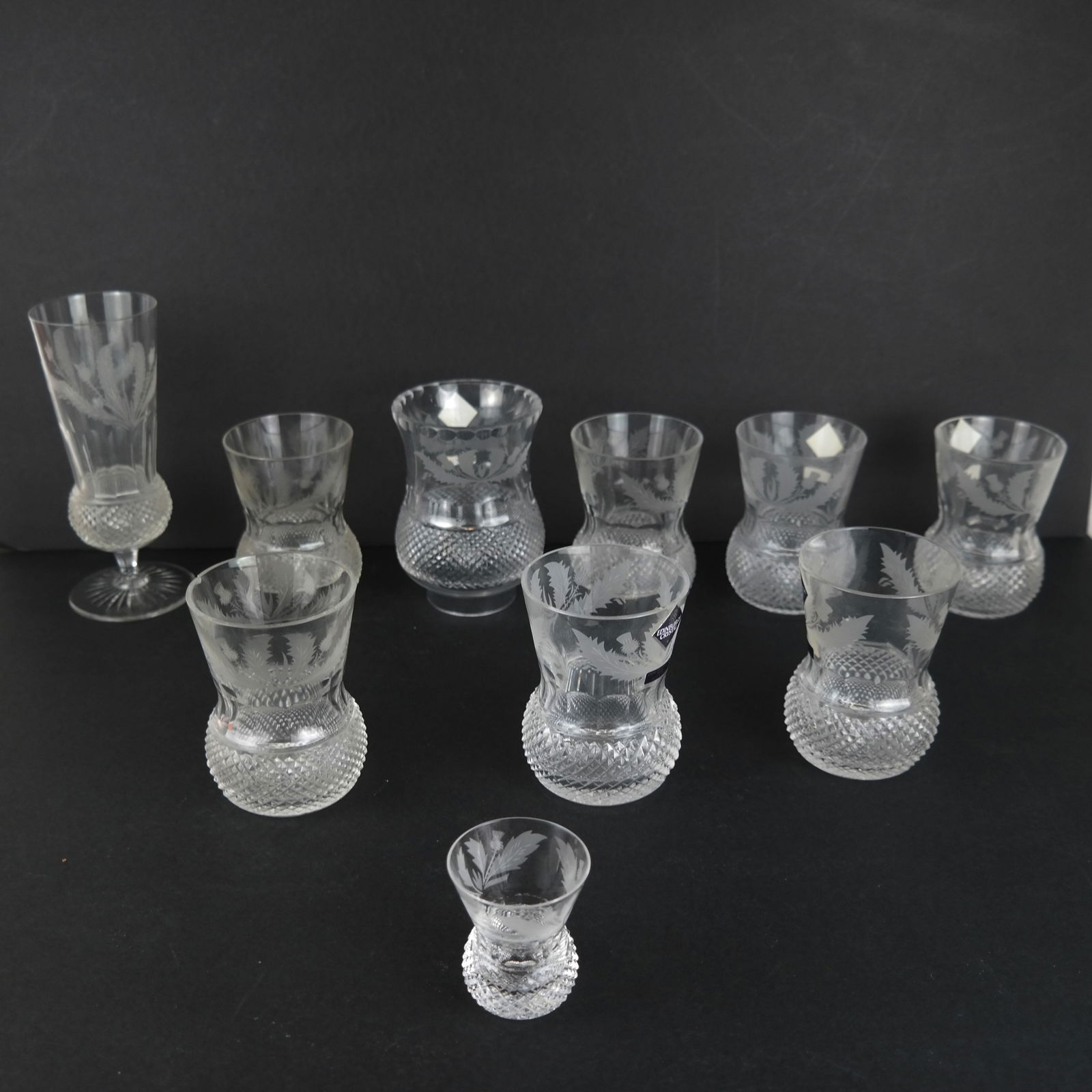 Edinburgh Crystal "Thistle" Pattern - 10 Pcs. (1 of 9)