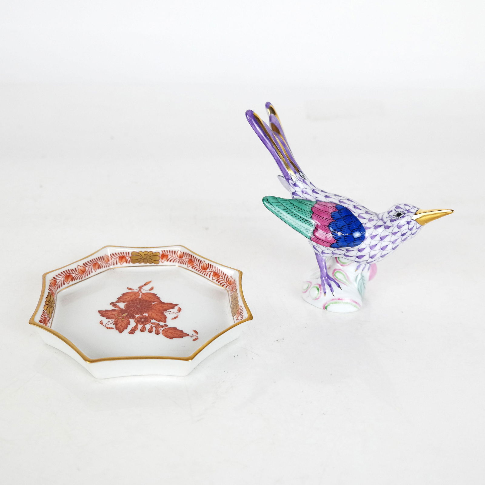 Two Herend, Hungary Porcelain Articles (1 of 8)