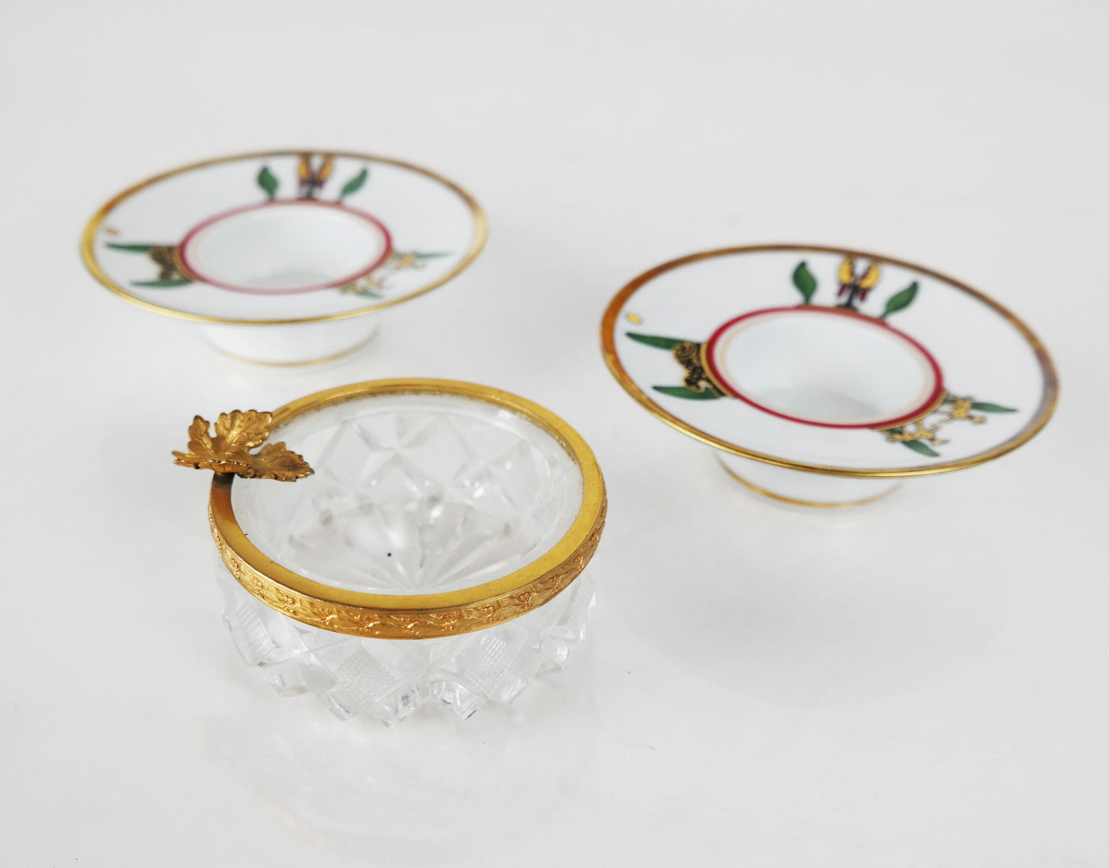 Pair Cartier Limoges Tea Light Holders & Ashtray (1 of 12)