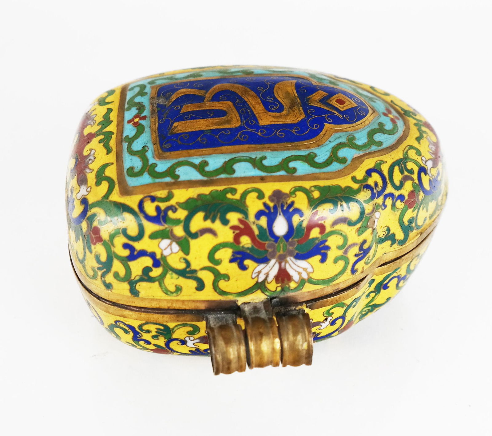 Chinese Cloisonne Tibetan Amulet Box (1 of 10)
