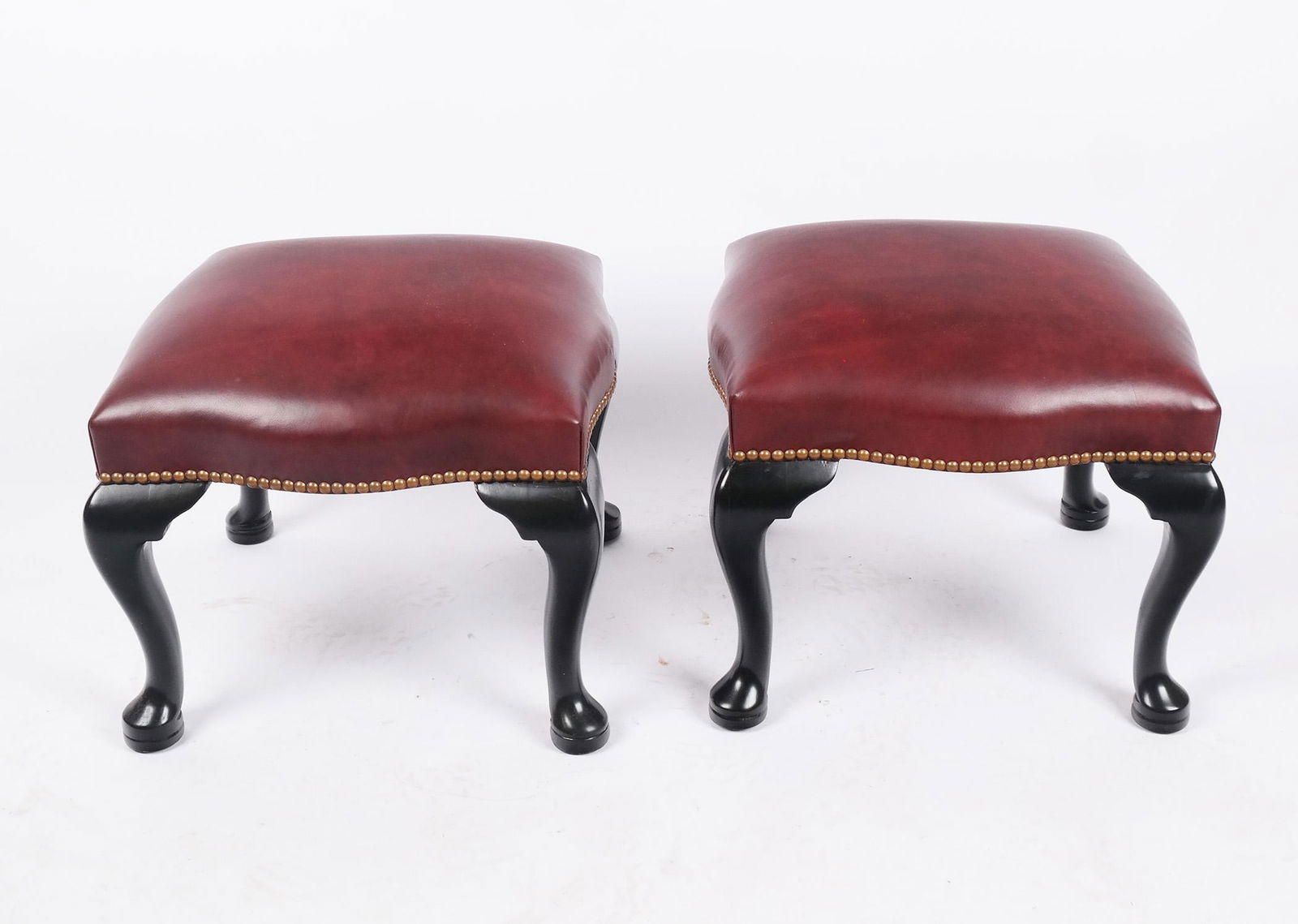 Pair of English Black Lacquered Benches (1 of 7)