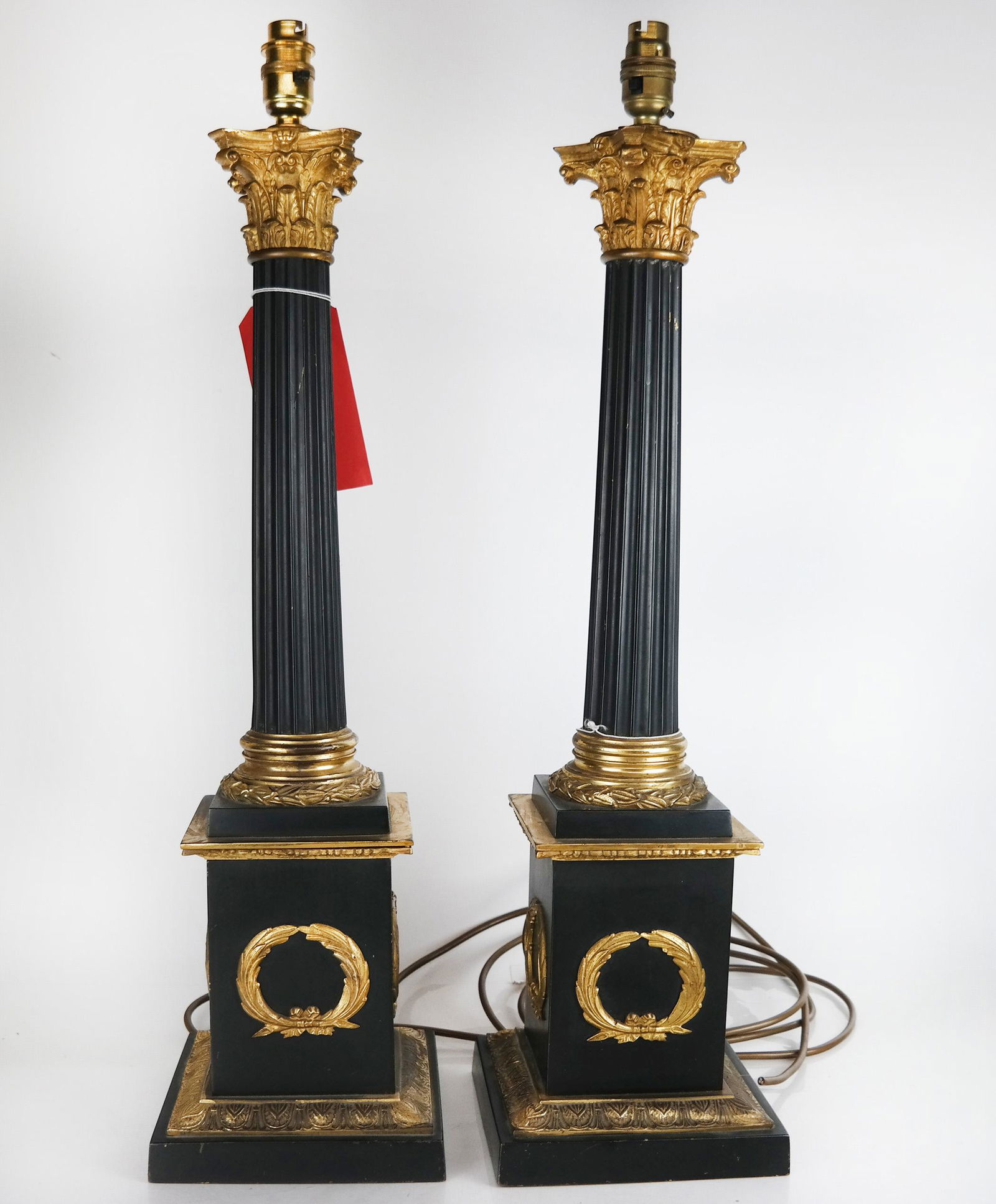 Pair of 20th C. Empire-Style Table Lamps (1 of 12)