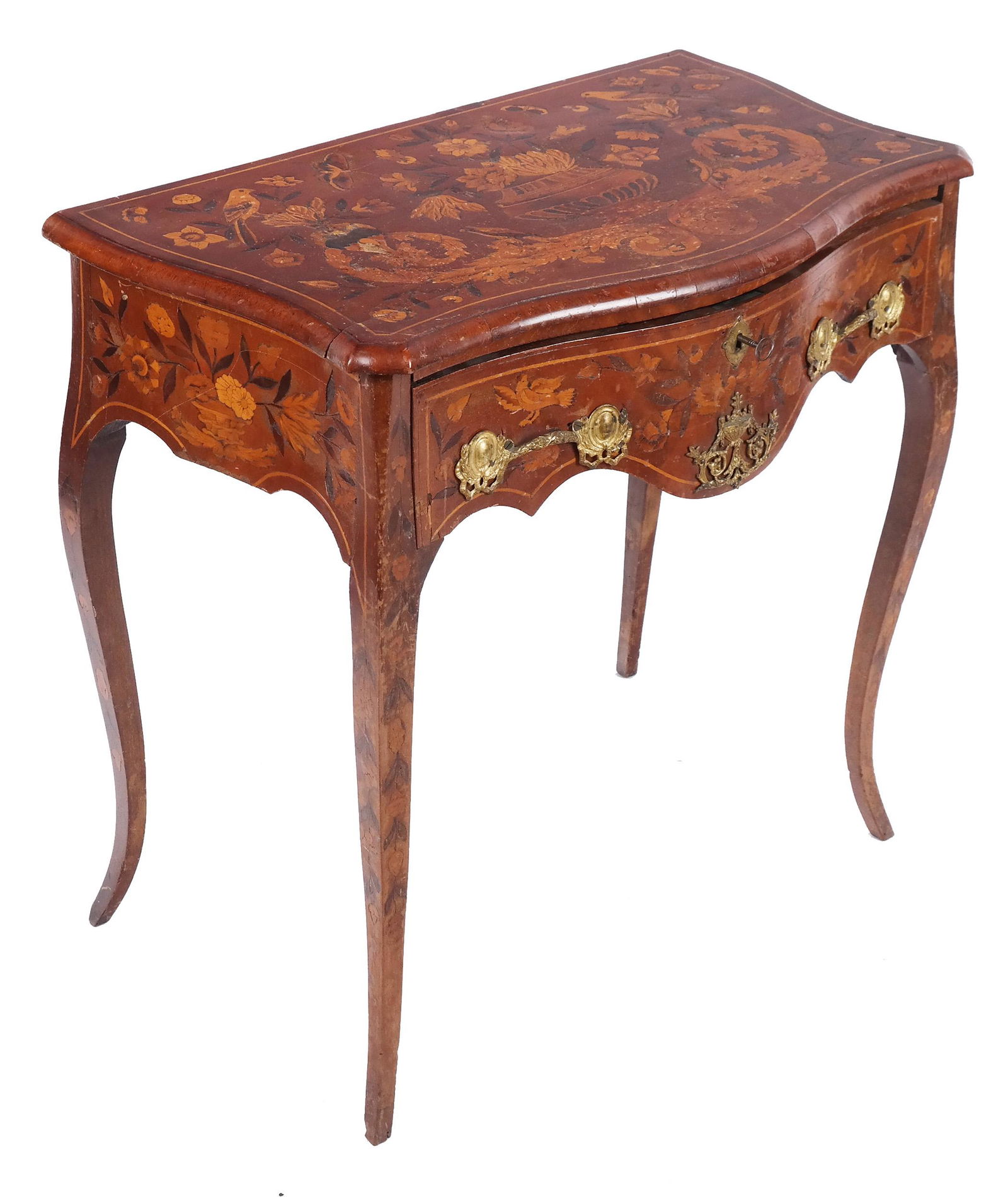 Dutch Rococo Period Walnut Side Table (1 of 15)