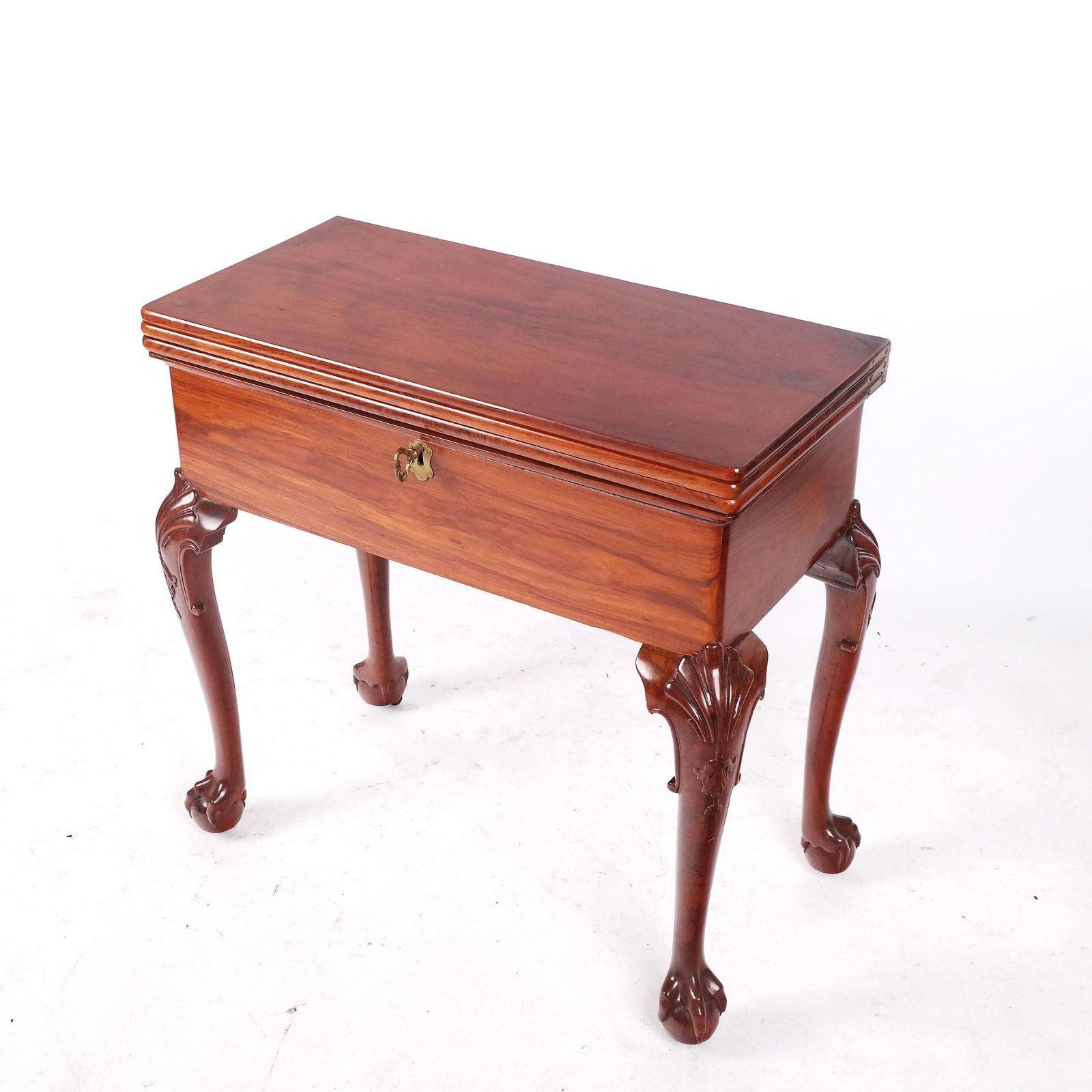 Antique English Padouk Wood Games Table (1 of 17)