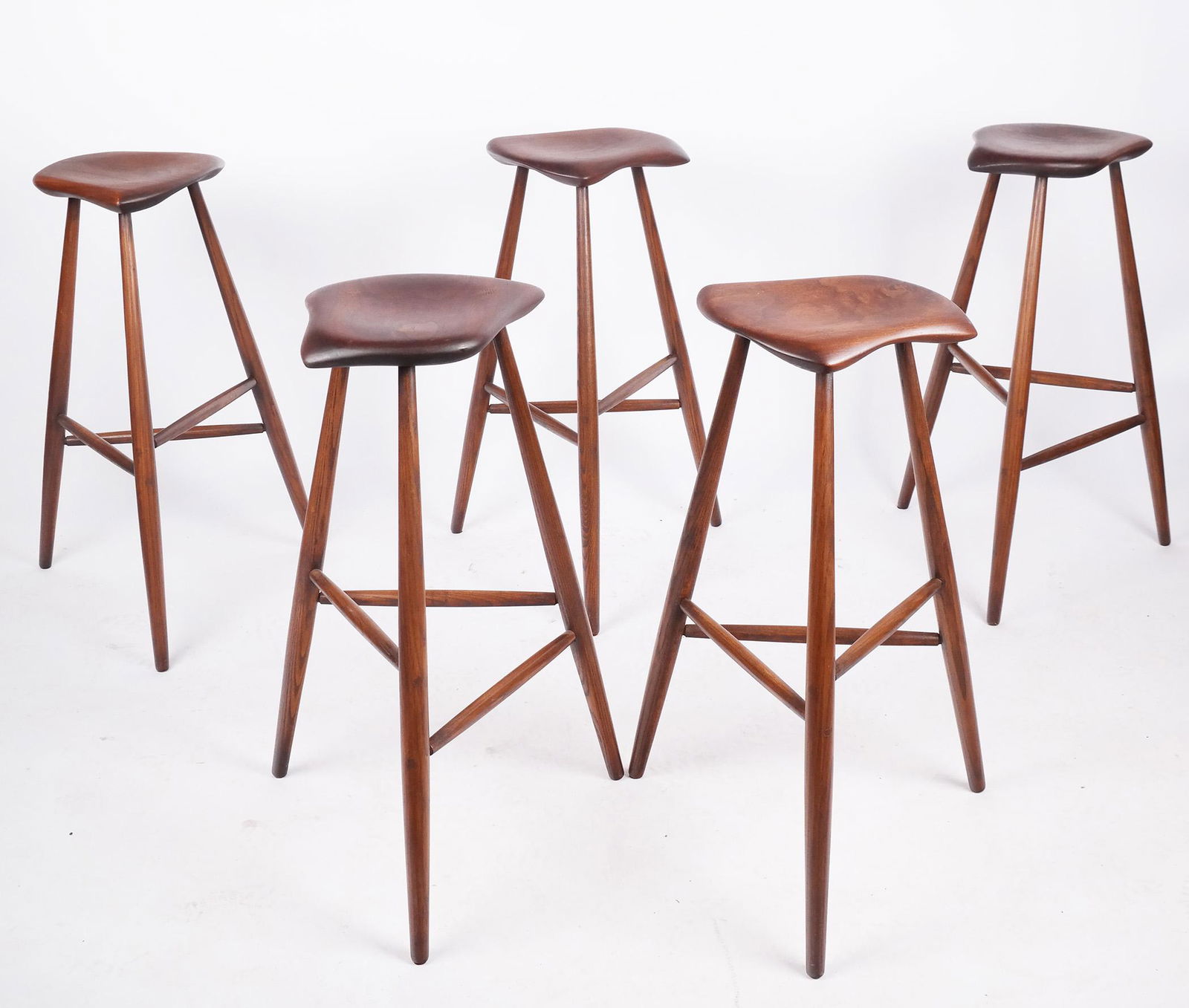 Set of Five Stools Attributed to Wharton Esherick (1 of 9)