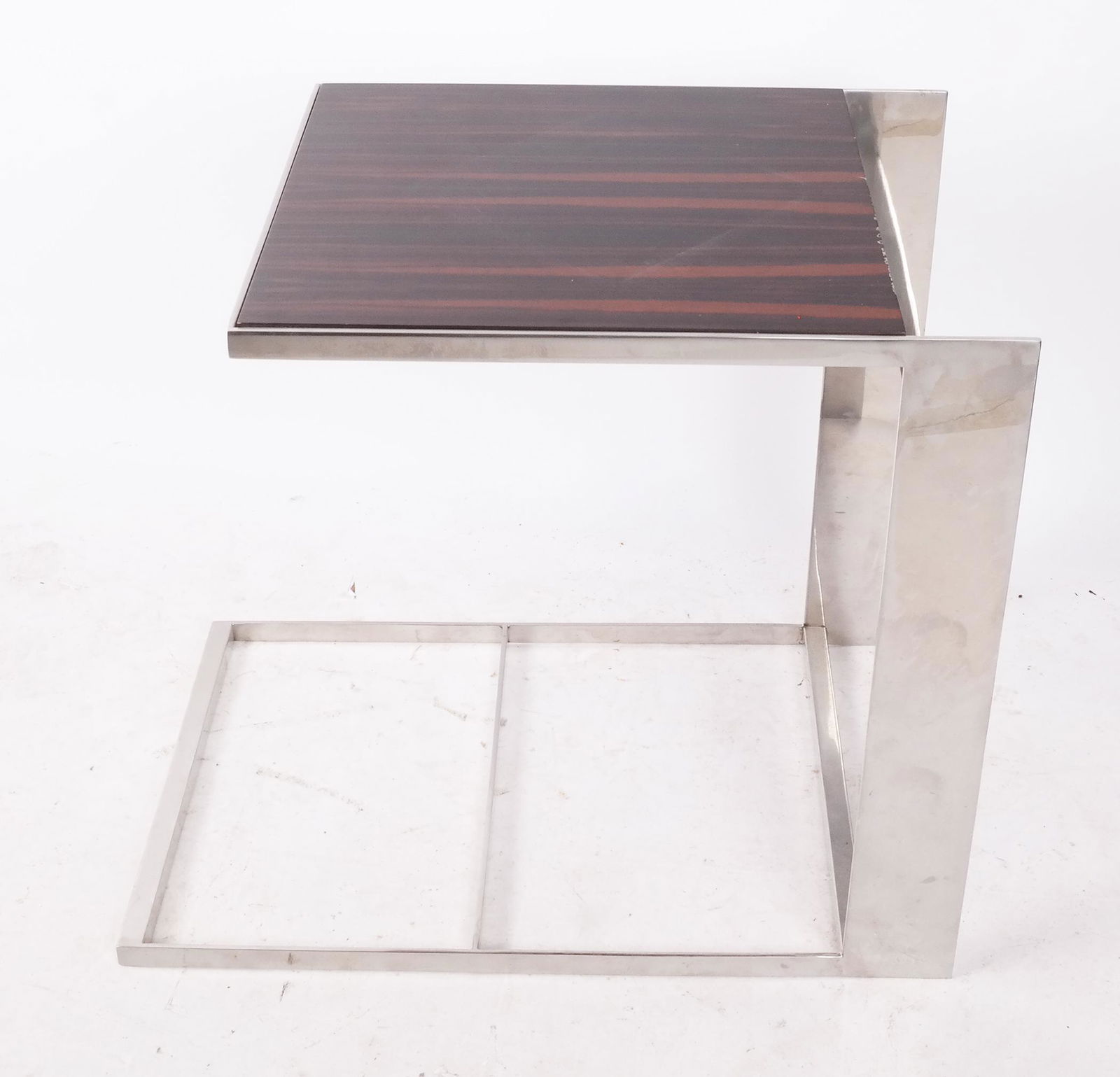 Mid-Century Modern Chrome & Rosewood Table (1 of 7)
