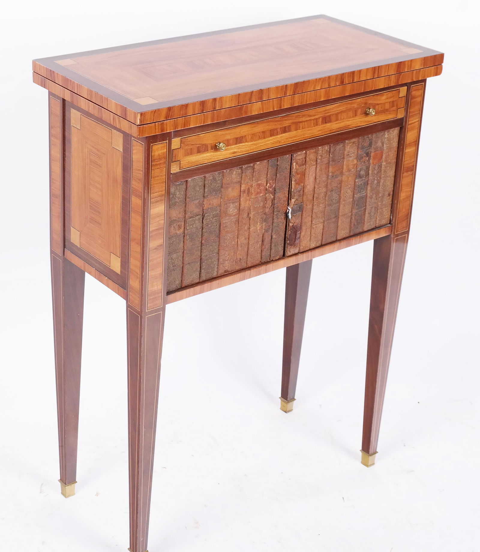 Louis XVI-Style Parquetry Lift Top Game Table (1 of 10)