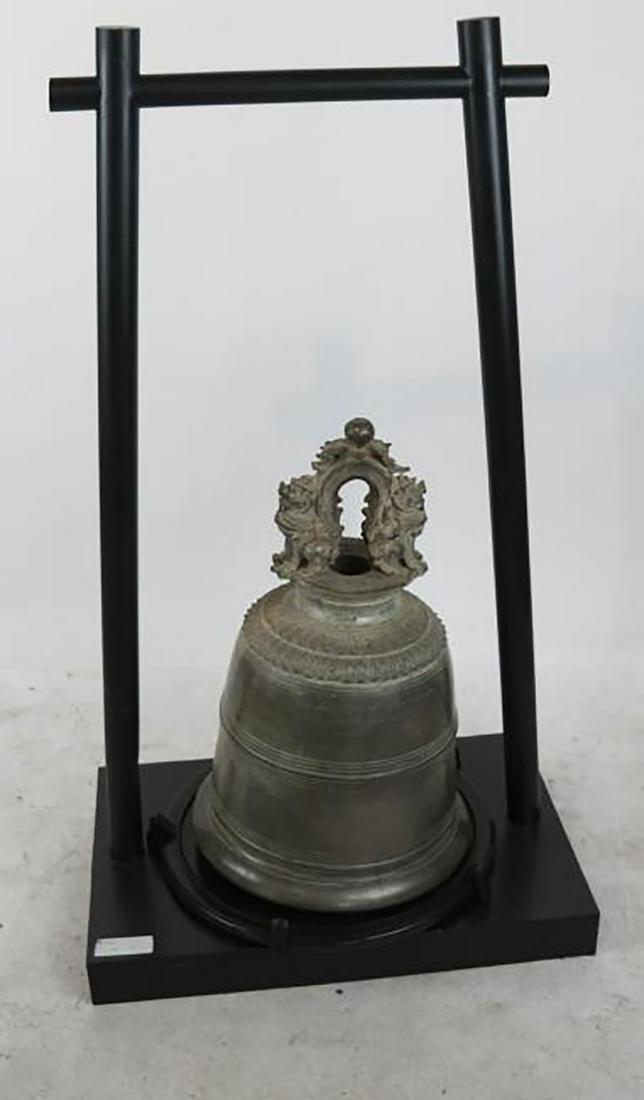 Chinese Bronze Temple Bell & Stand (1 of 6)