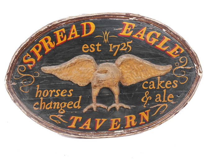 "Spread Eagle Tavern" Advertising Sign (0273) on May 20, 2022 Roland