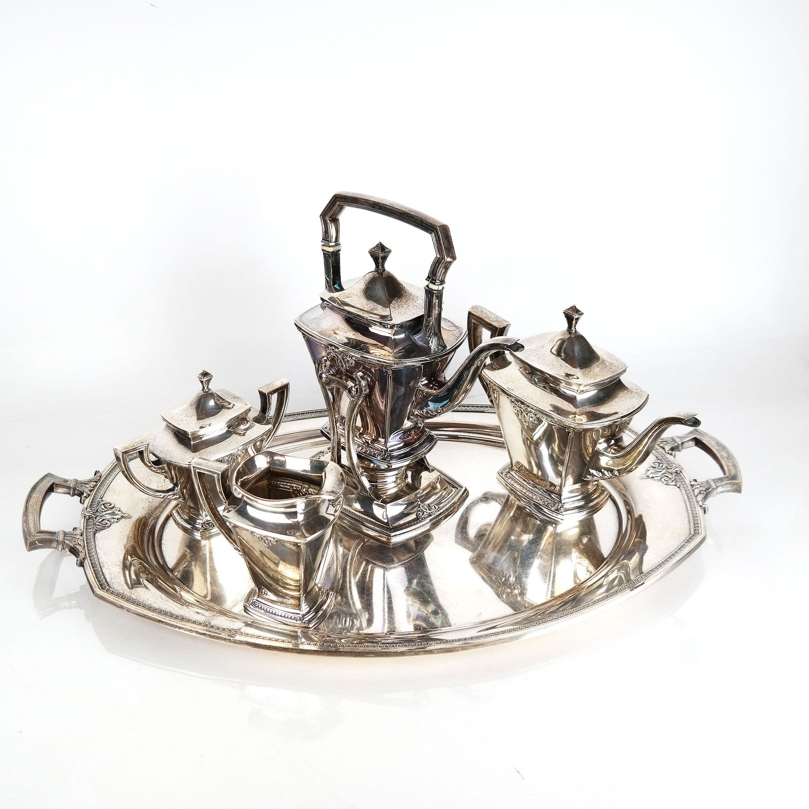 Sterling Silver Tea & Coffee Service - 5 pcs (1 of 16)