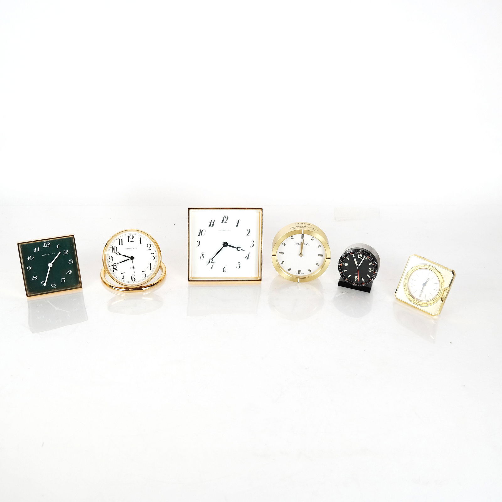 Group of Six Tiffany & Co. Desk Clocks (1 of 13)