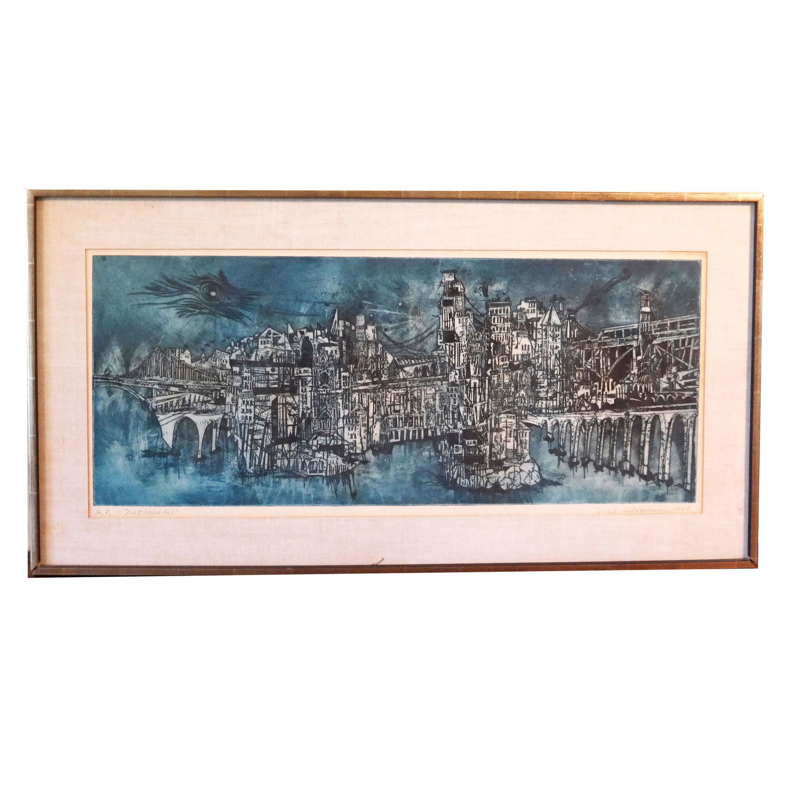 Mel SILVERMAN: "Metropolis" - Woodcut Print (1 of 8)