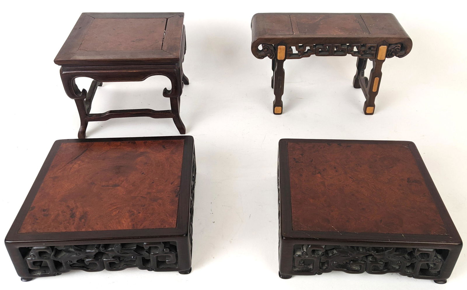 Four Chinese Miniature Wood Stands (1 of 11)