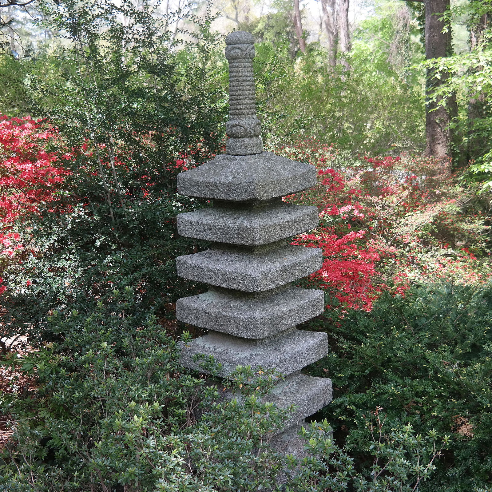 Tall Concrete Pagoda Post (1 of 13)