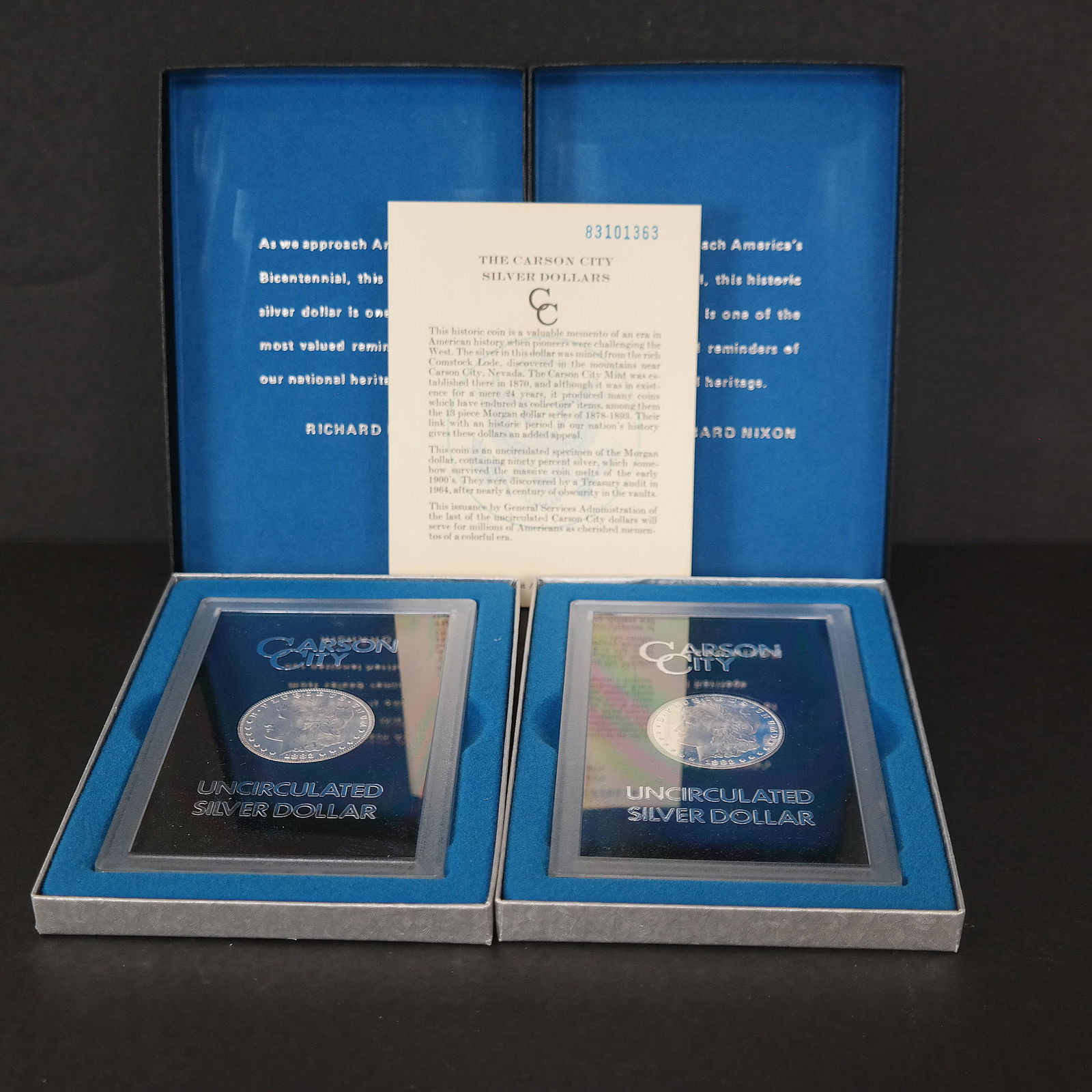 Two Carson City Silver Dollars, 1883 (1 of 8)