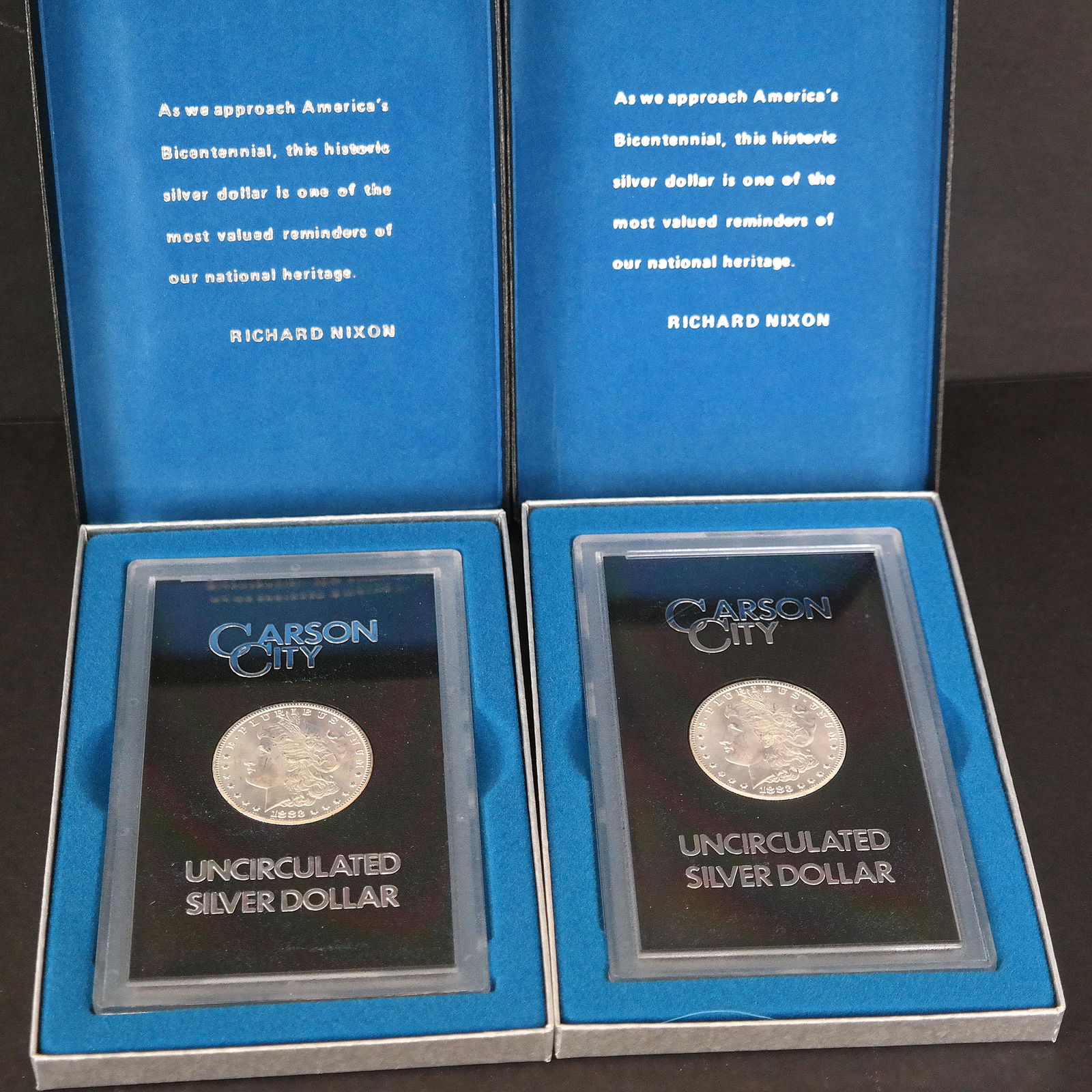 Two Carson City Silver Dollars, 1883 (1 of 5)