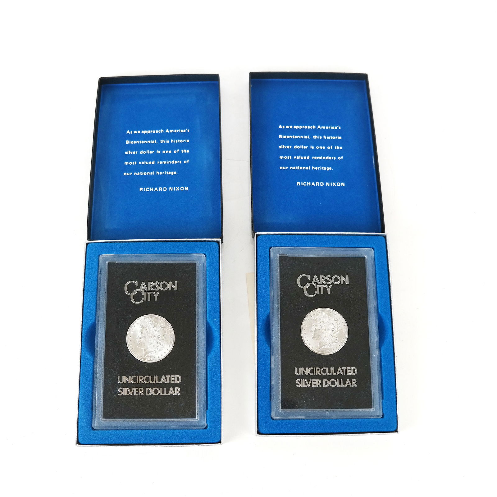 Two Carson City Silver Dollars, 1880 and 1881 (1 of 7)