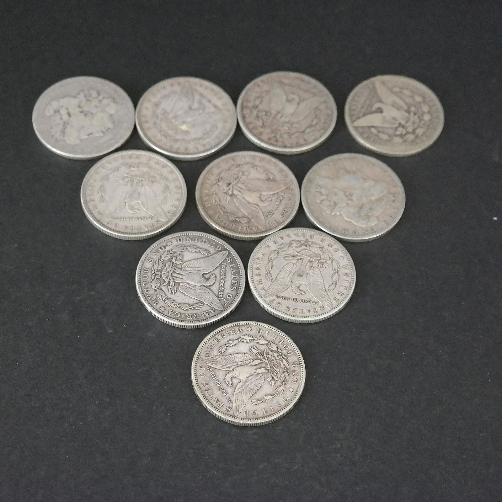 10 Circulated Liberty Head Silver Dollars (1 of 9)