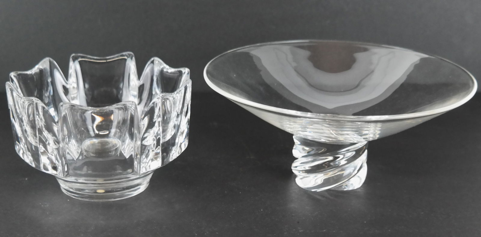 Two Stueben & Orrefors Crystal Vessels (1 of 6)