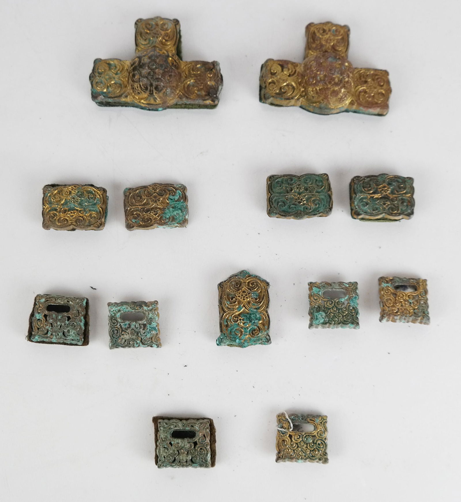 Set of Gilt Bronze Harness Ornaments - 13 pcs. (1 of 7)