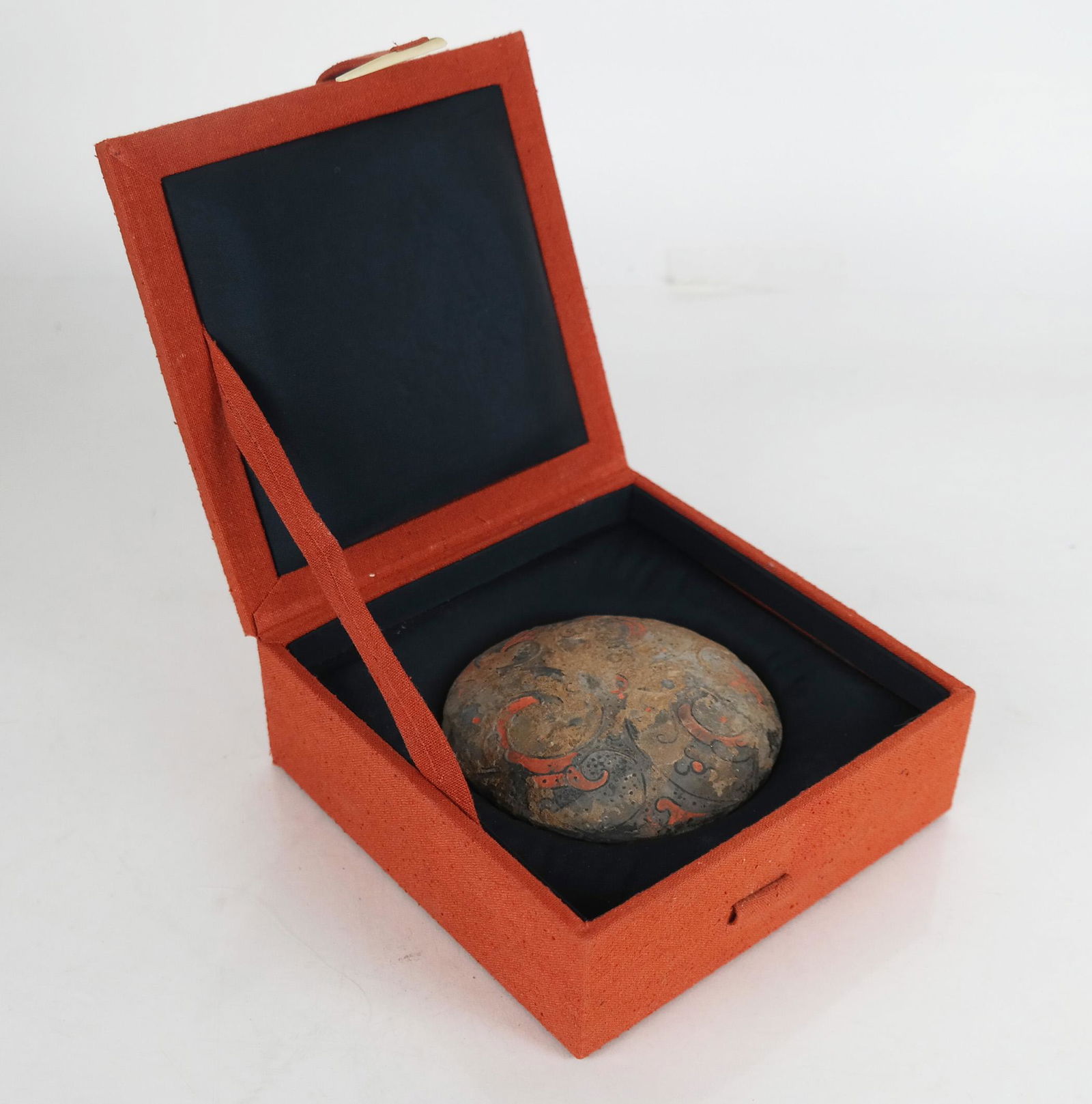 Chinese Shang-Style Hollow Cast Lentoid (1 of 8)