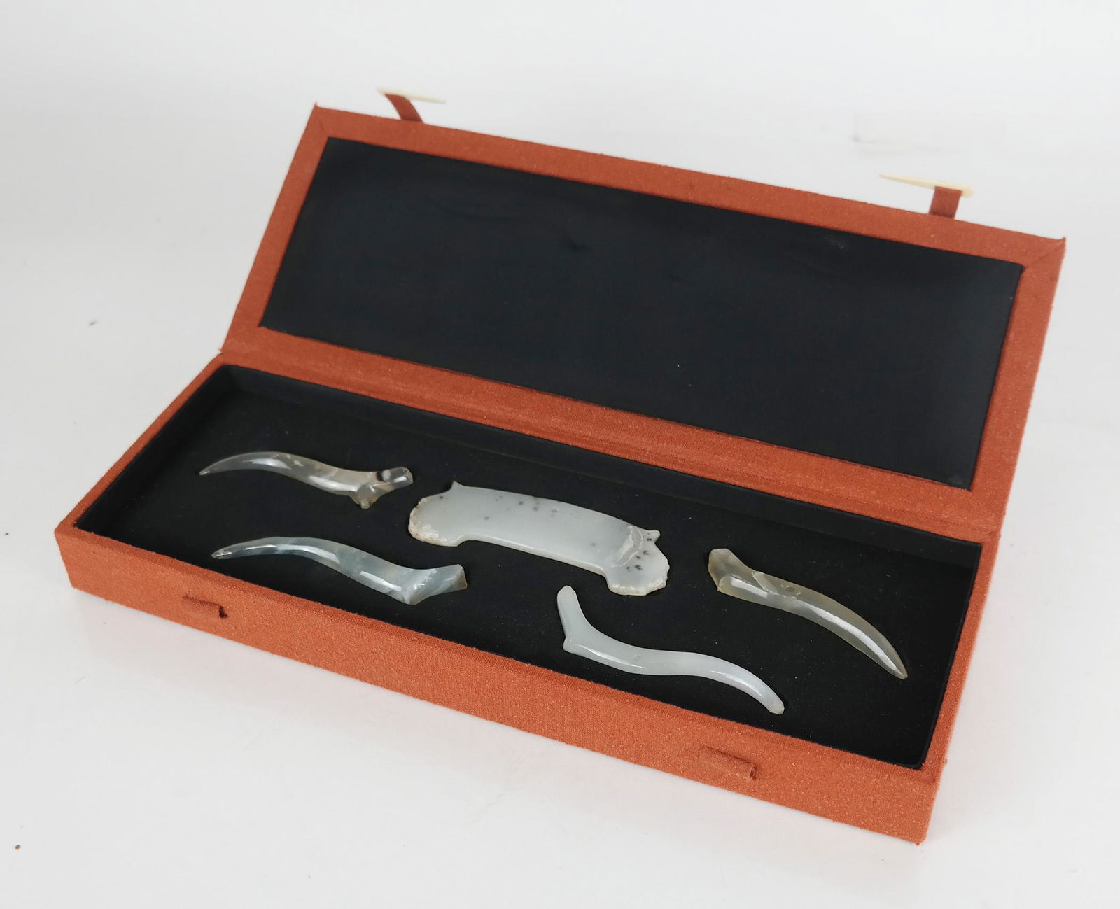 Set of Five Chinese Archaic Jade Costume Chimes (1 of 20)