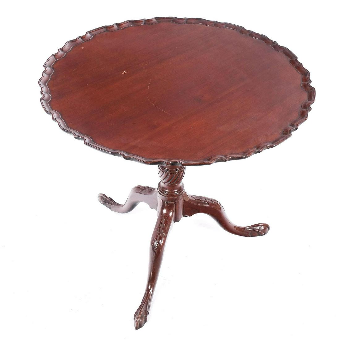 Antique American Tilt Top Piecrust Table (1 of 11)