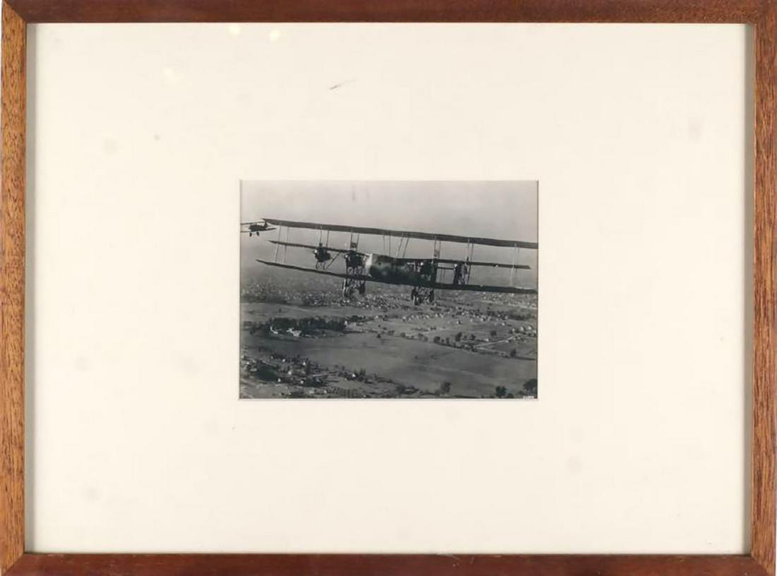 Alfred STIEGLITZ: Photograph - Planes: Black and white framed photograph, numbered lower right. [Photo: 6" H x 8 1/2" W; Frame: 17" H x 23" W]. In good condition.