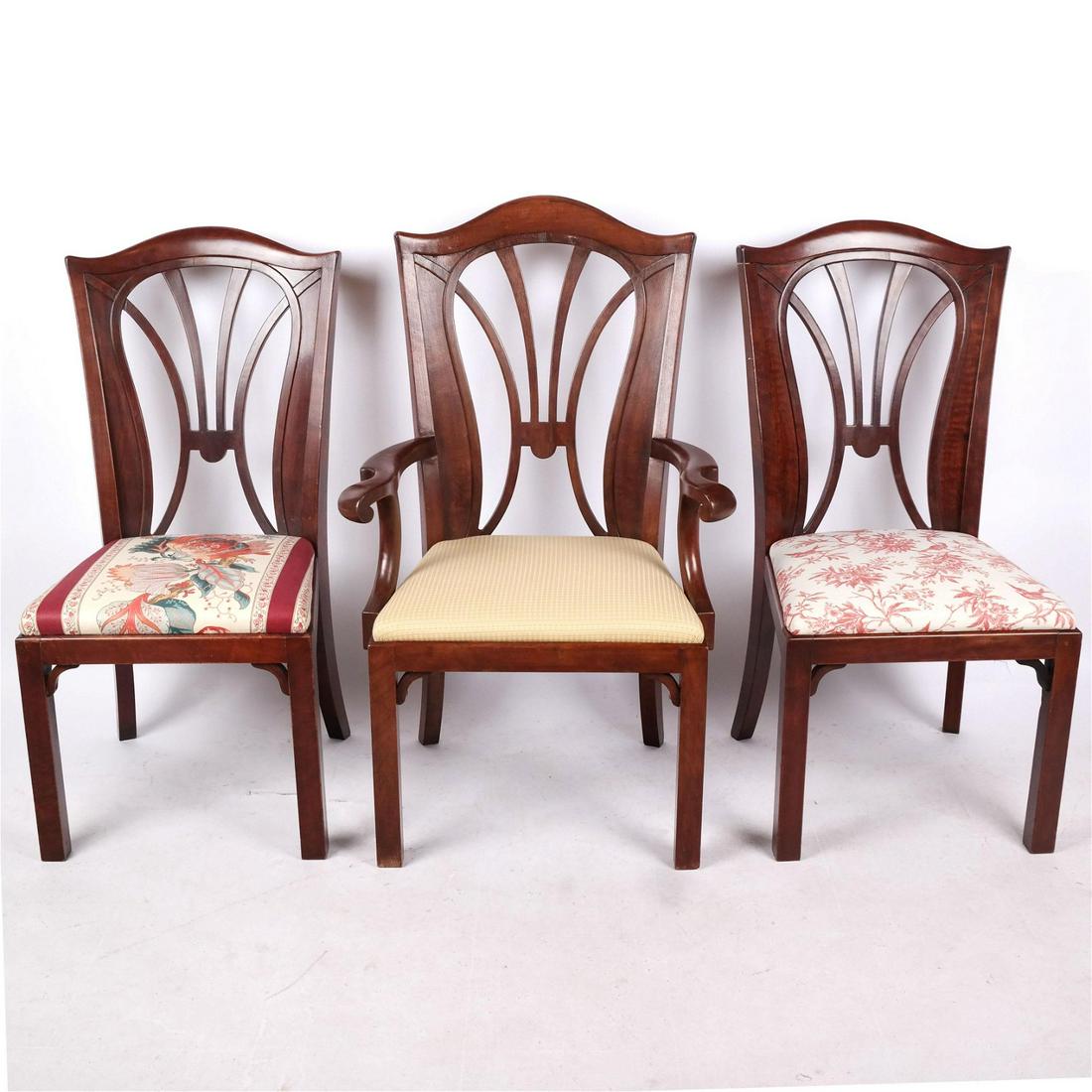 Set of Three English Art Nouveau Chairs (1 of 12)
