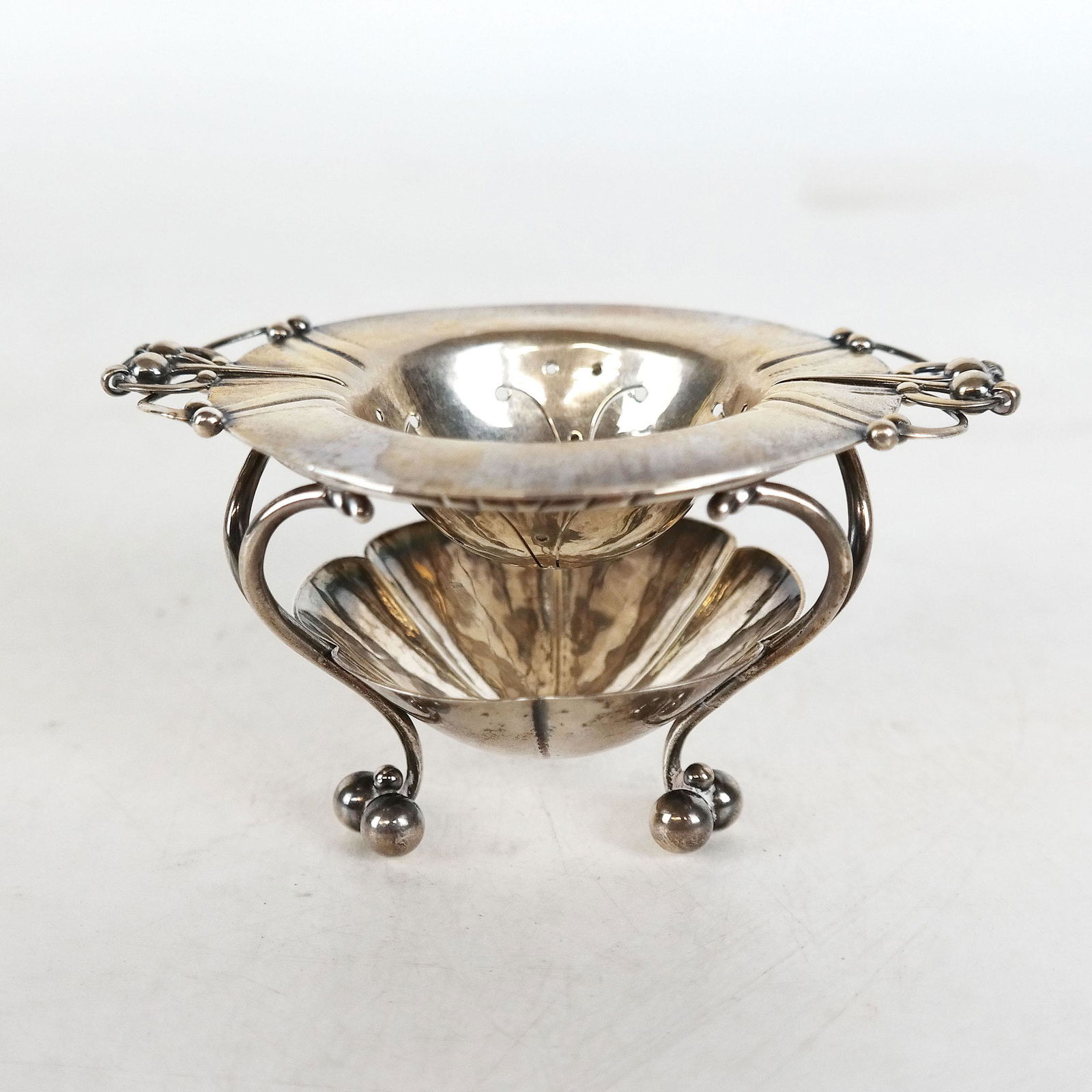 Georg Jensen Sterling Tea Strainer Set (1 of 11)