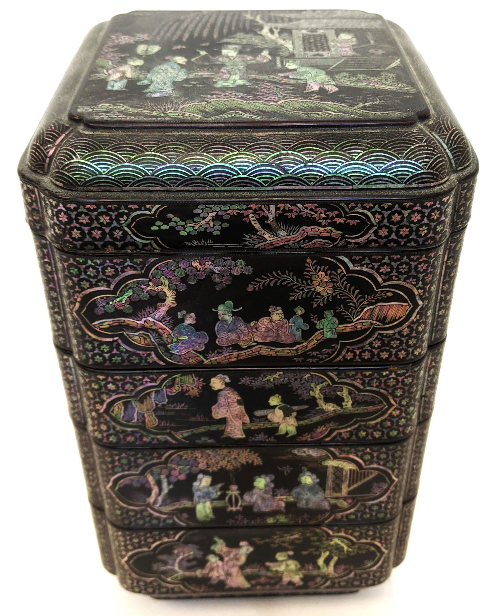 Antique Chinese Stacking Baskets (1 of 12)