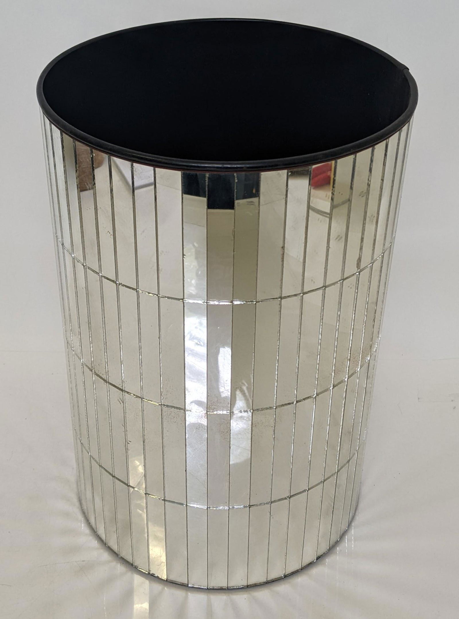 Modern Mirrored Waste Paper Basket (1 of 7)