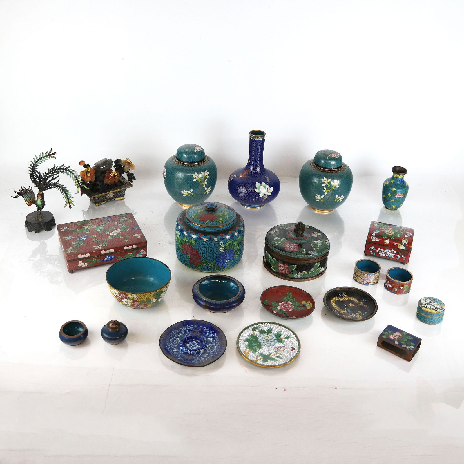 Large Group of Cloisonne & Enamel Items (1 of 20)
