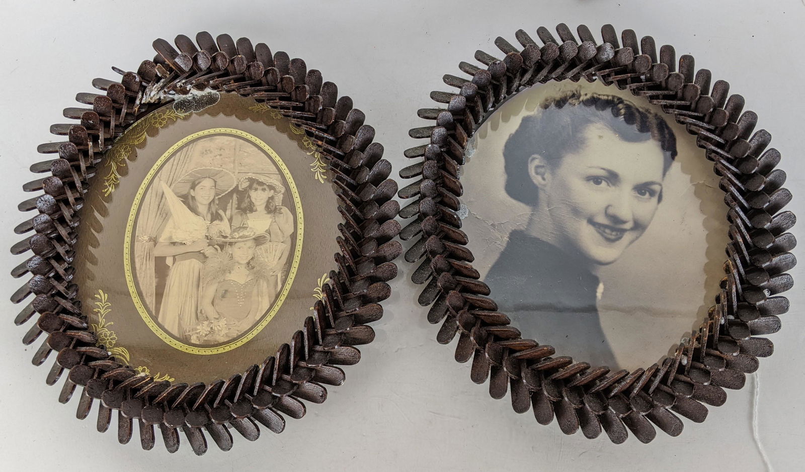 Pair of Tramp Art-Style Frames (1 of 8)