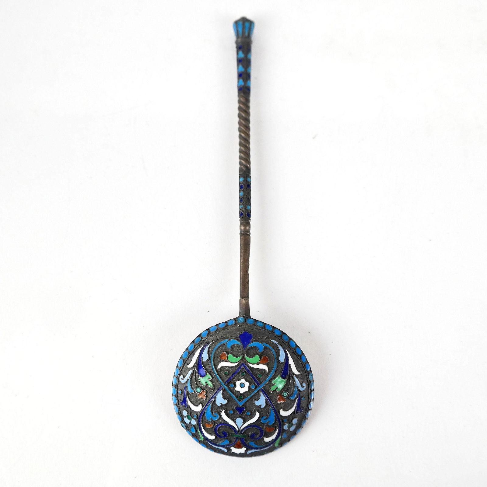 Russian Silver Enameled Spoon (1 of 8)