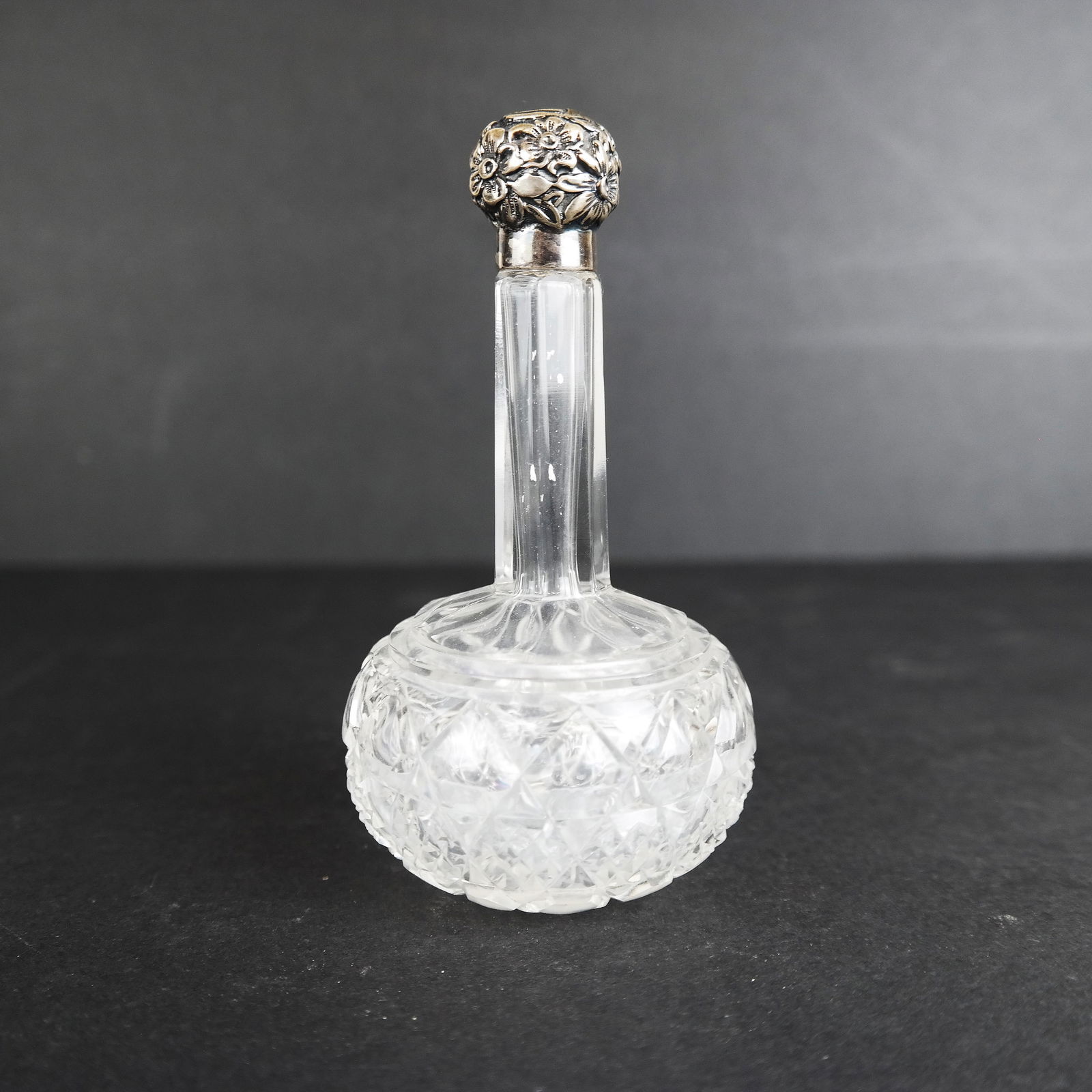 Sterling Silver & Crystal Perfume Bottle (1 of 9)