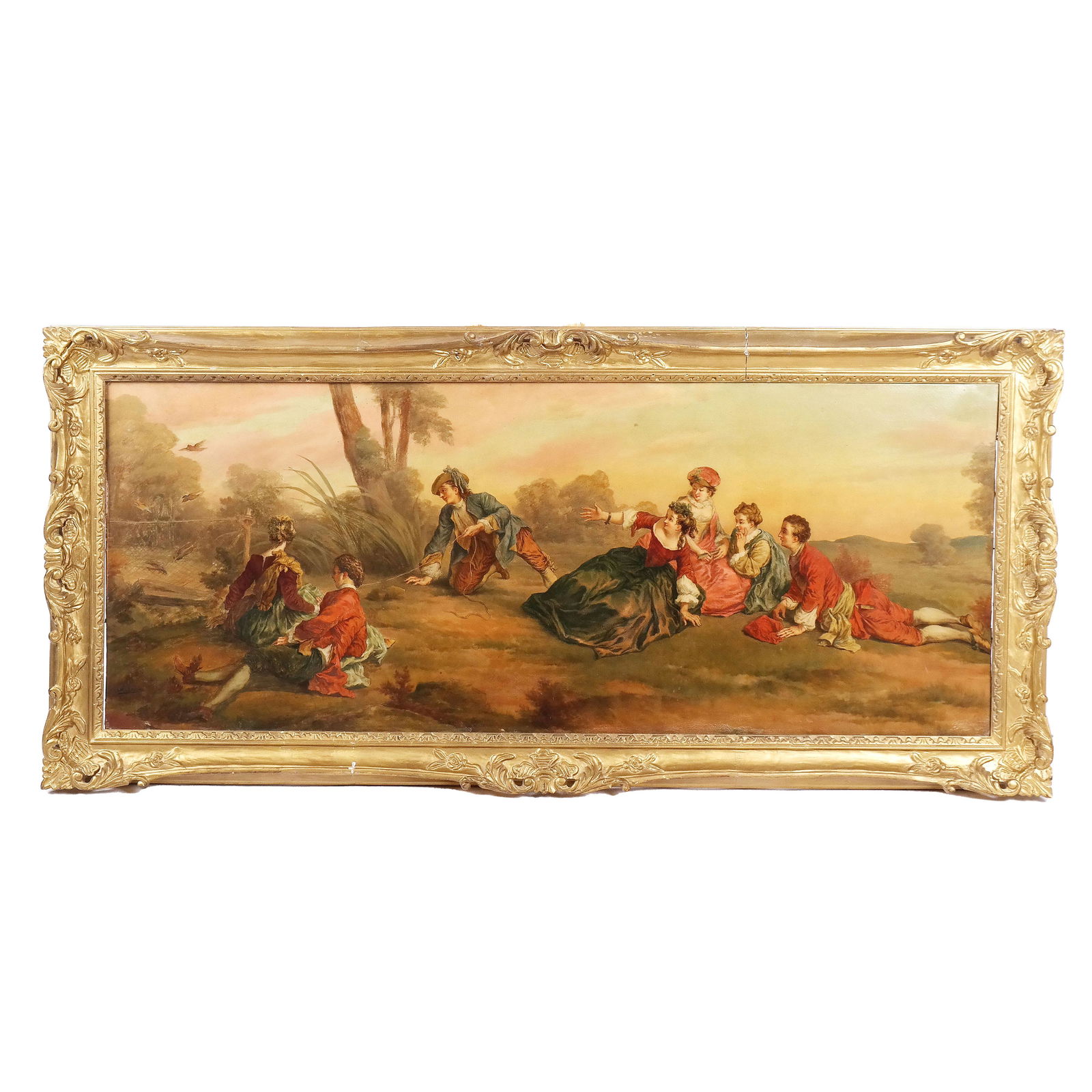 L.N. LERAUNE: Bird Trapping - Painting (1 of 9)