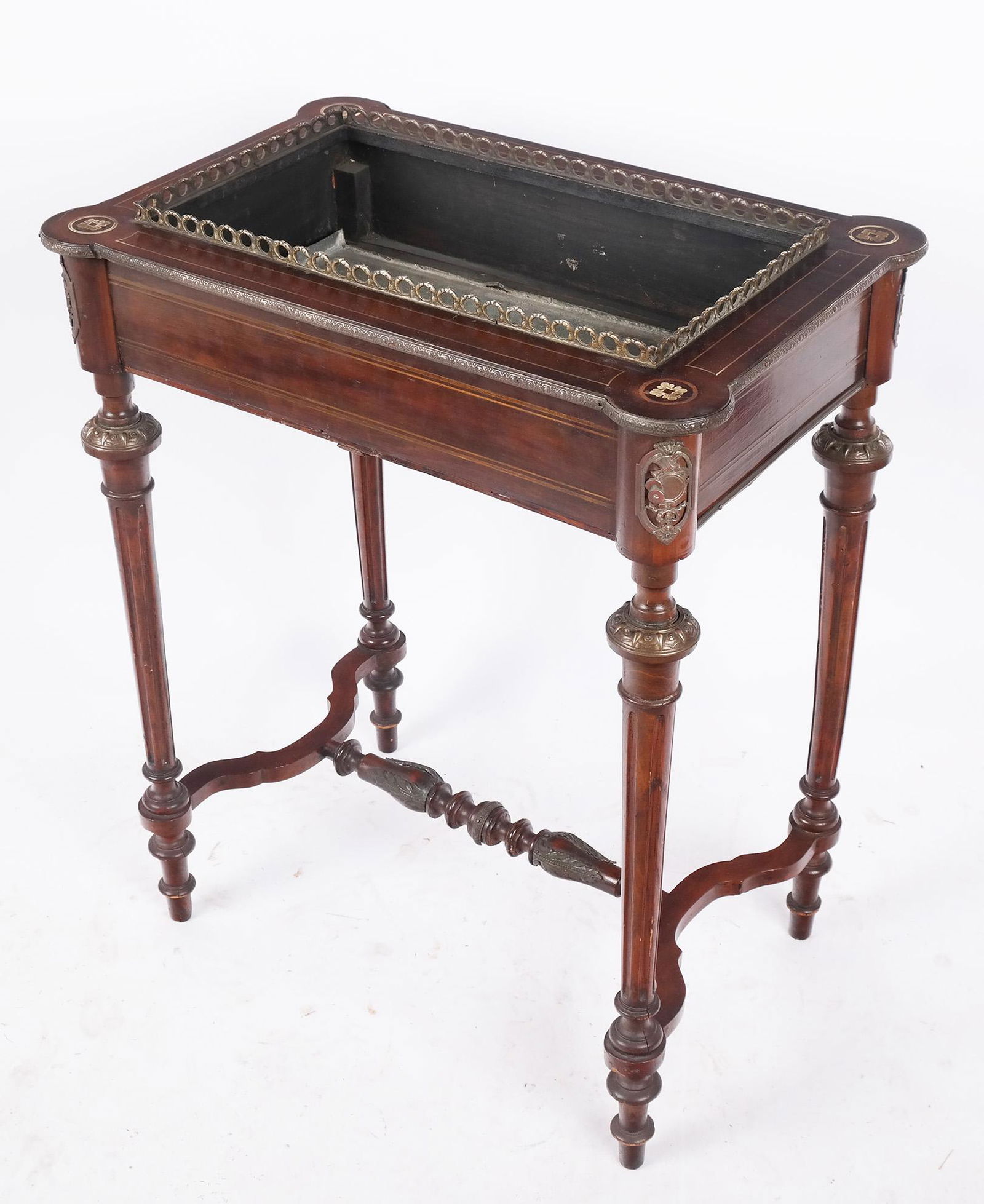 Napoleon III Brass Inlaid Jardiniere / Planter (1 of 12)