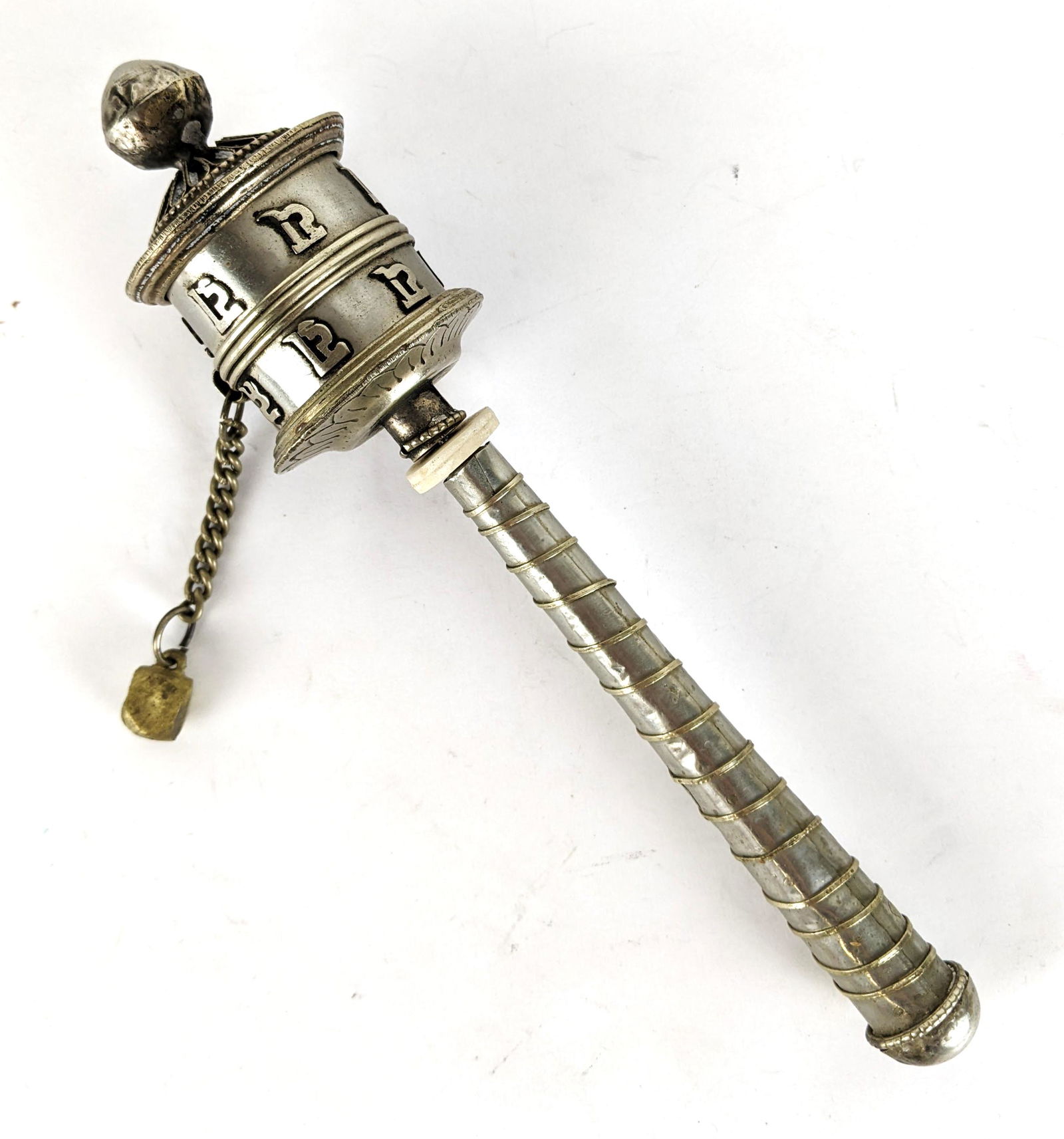 Silver Tibetan Prayer Wheel (1 of 9)