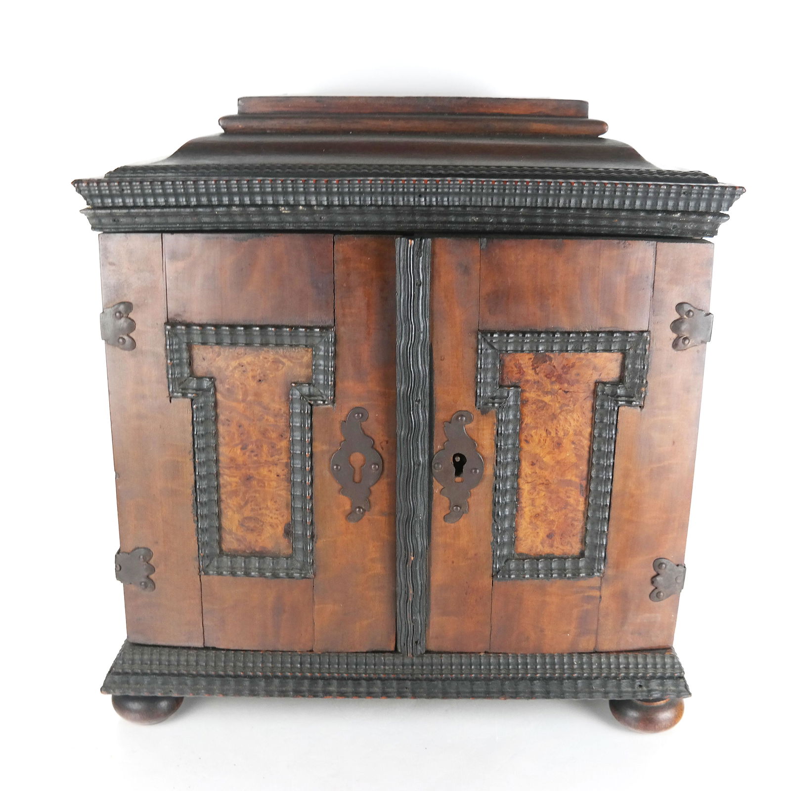 Baroque Period Dutch Walnut Inlaid Cabinet (1 of 16)