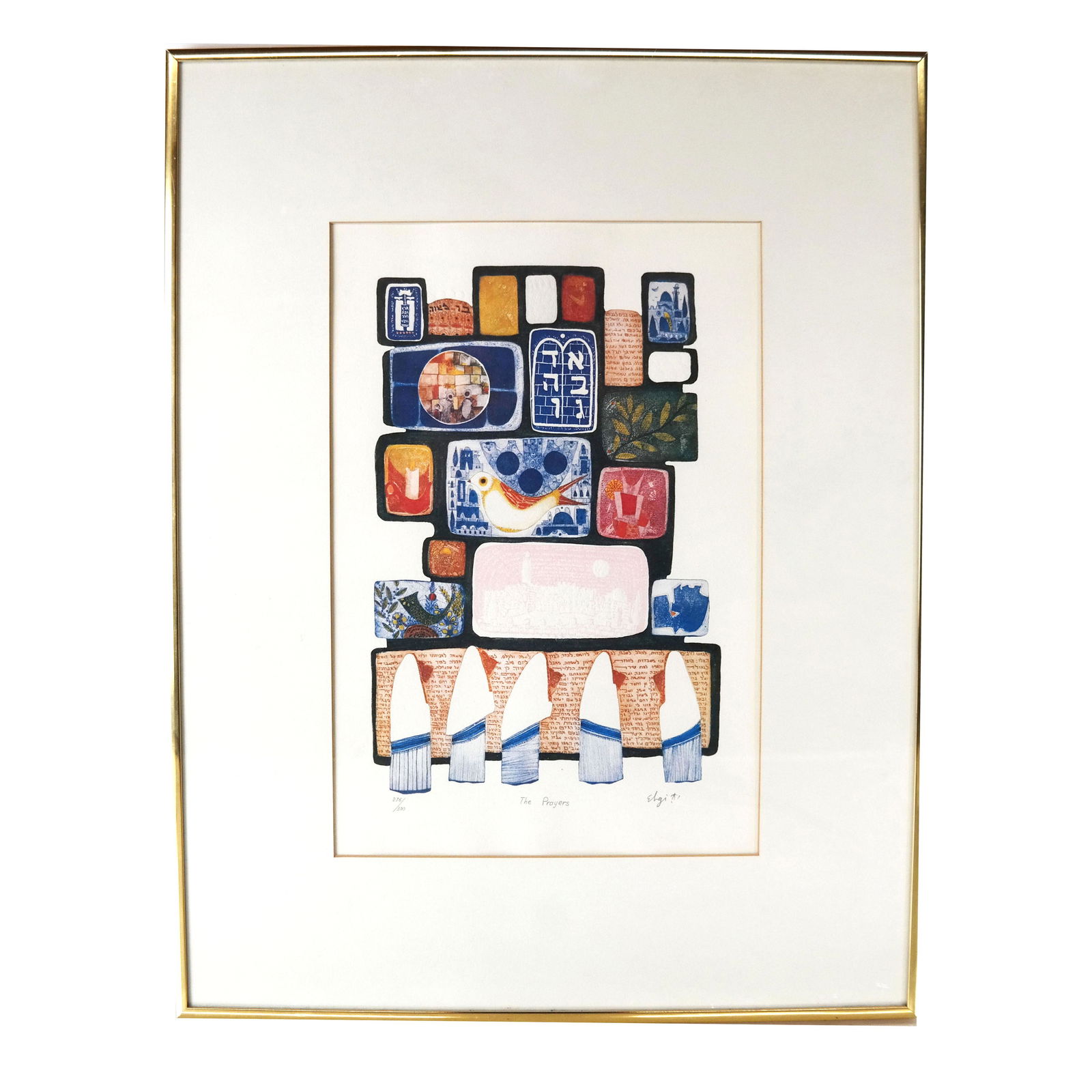 Amram EBGI: "The Prayers" - Lithograph (1 of 9)
