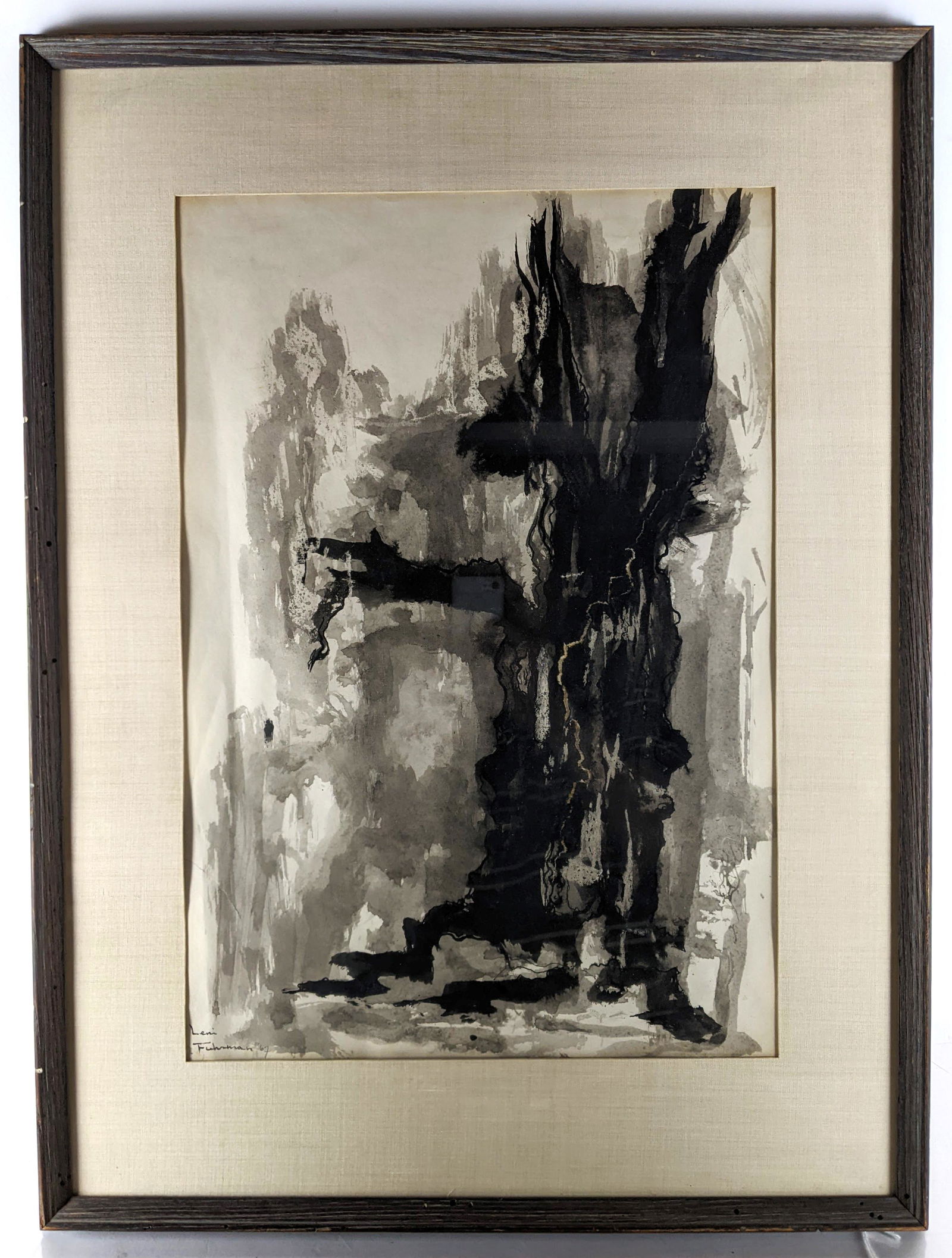 Leni FUHRMAN Abstract - W/C Painting (1 of 8)