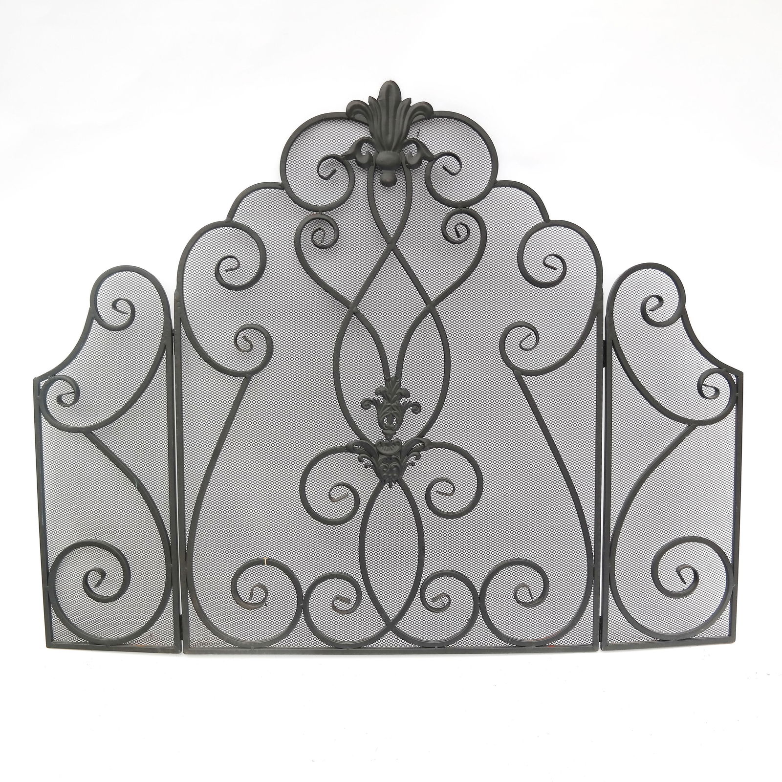 Black Three-Fold Fire Screen (1 of 10)