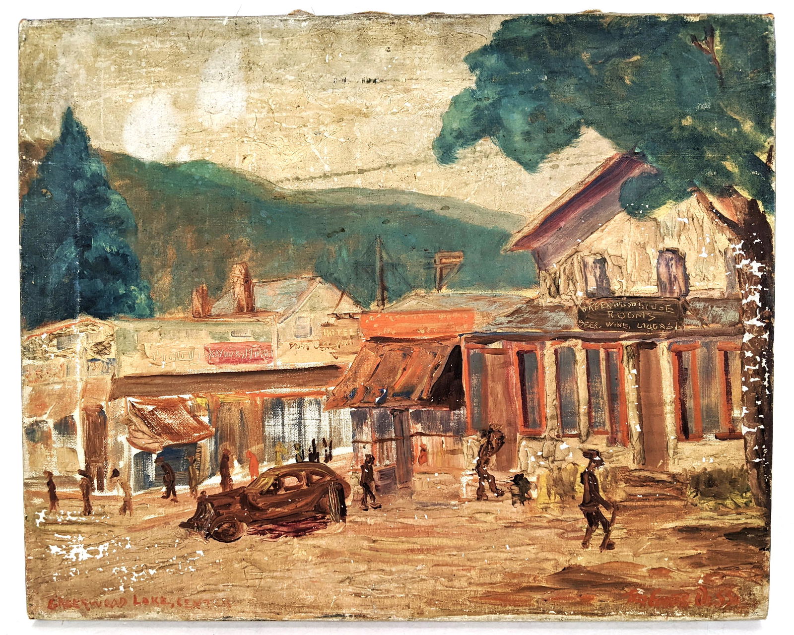 Greenwood Lake Street Scene - Painting (1 of 10)