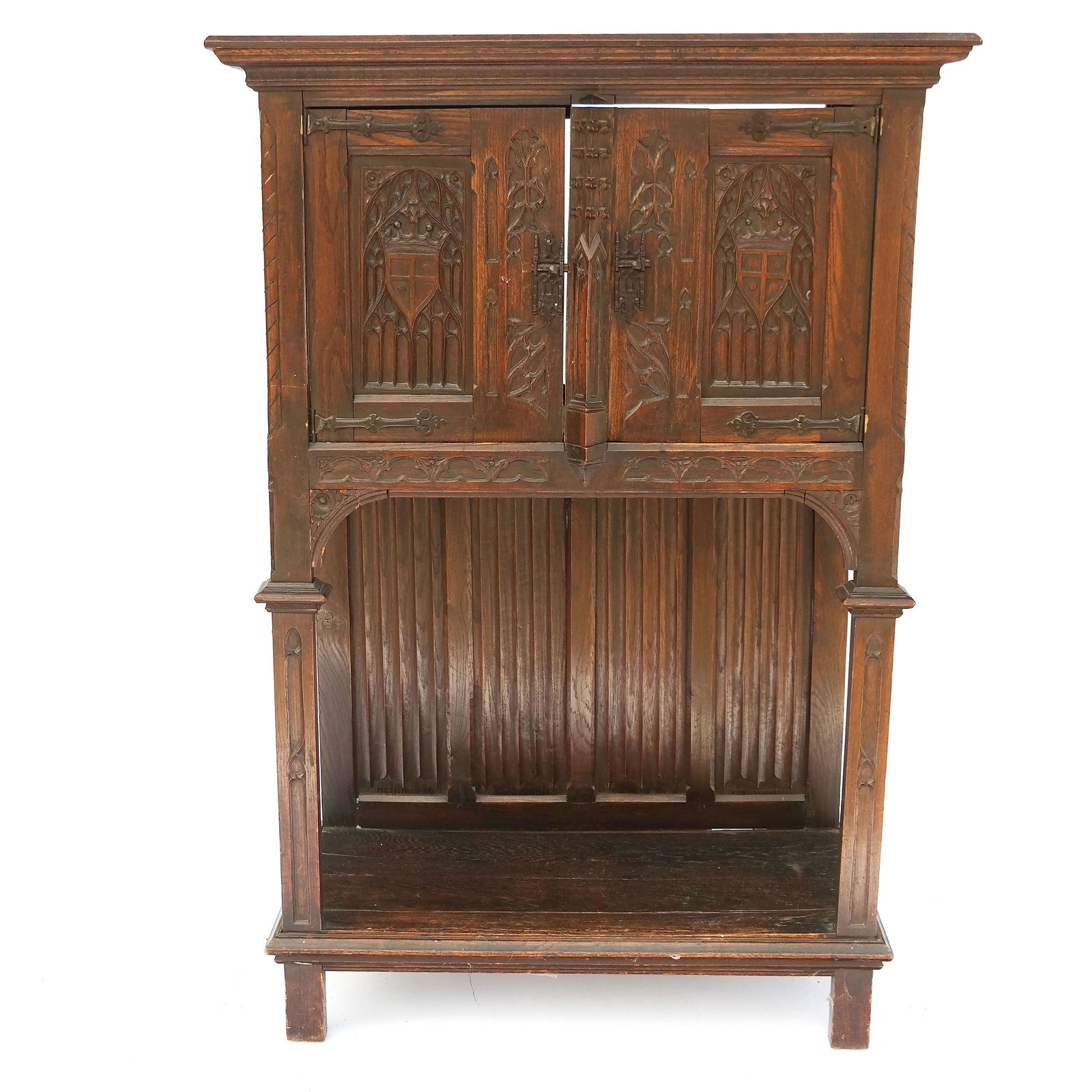Antique English Gothic Cabinet (1 of 11)