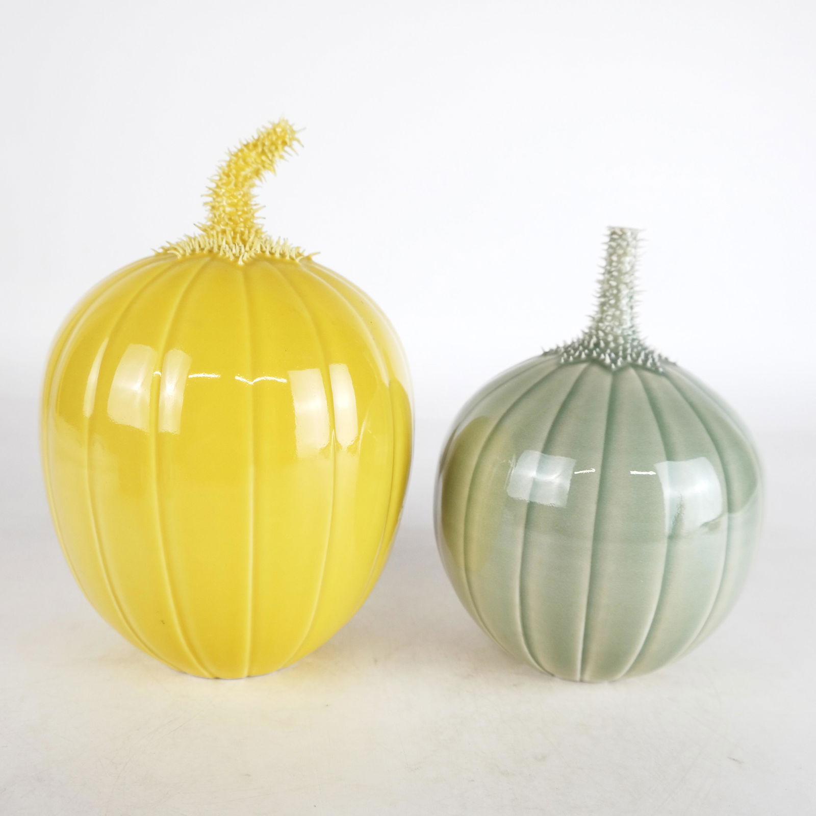 Cliff LEE: Two Pumpkin Pottery Sculptures (1 of 13)