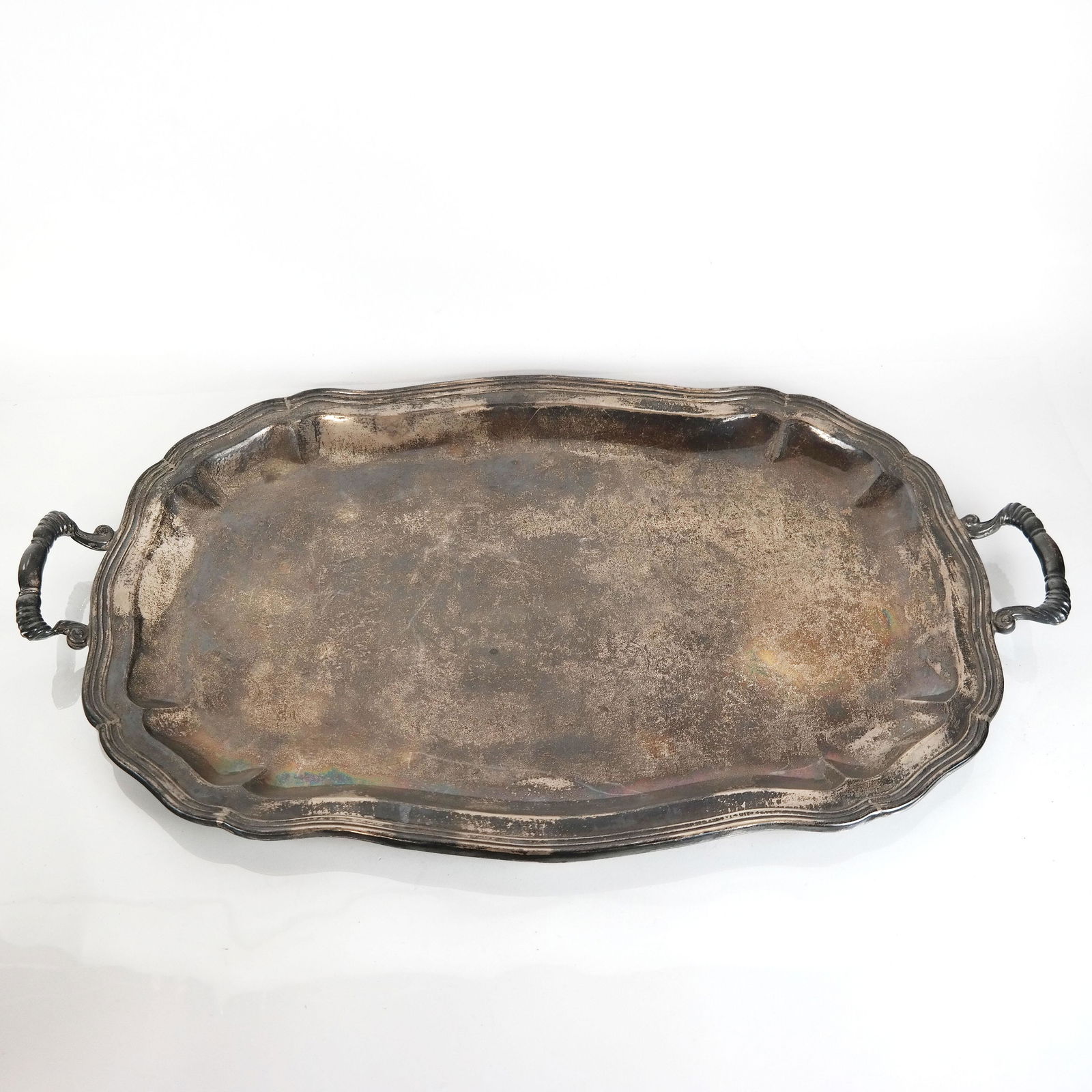 Peruvian Sterling Silver Tea Service Tray (1 of 8)