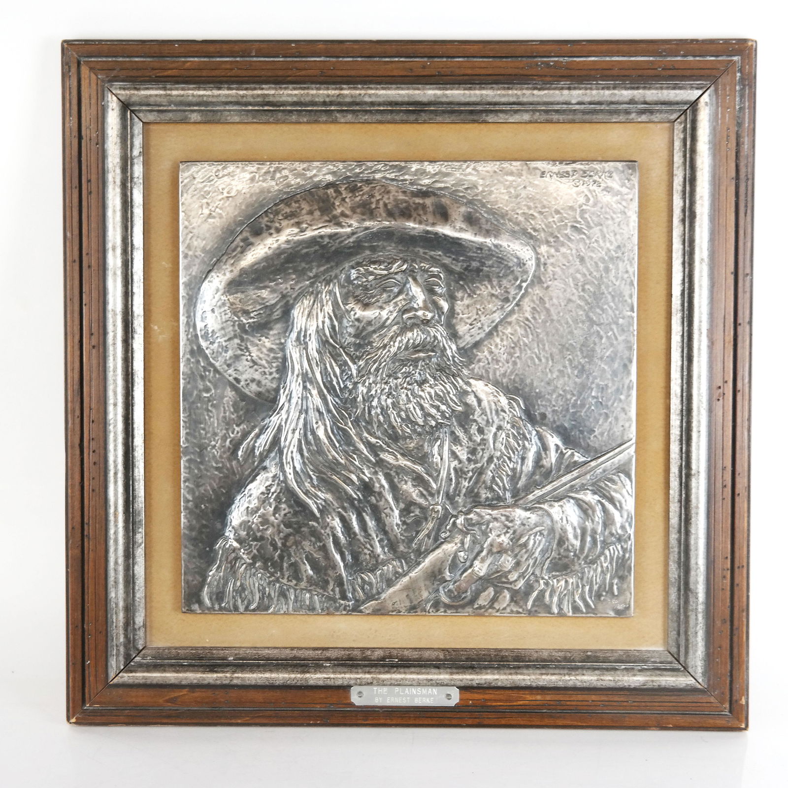 Ernest PARKE: "The Plainsmen" - Sterling Plaque (1 of 8)