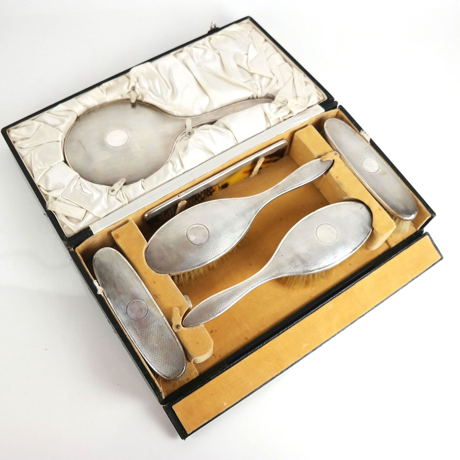 6-Piece English Silver Vanity Set (1 of 13)
